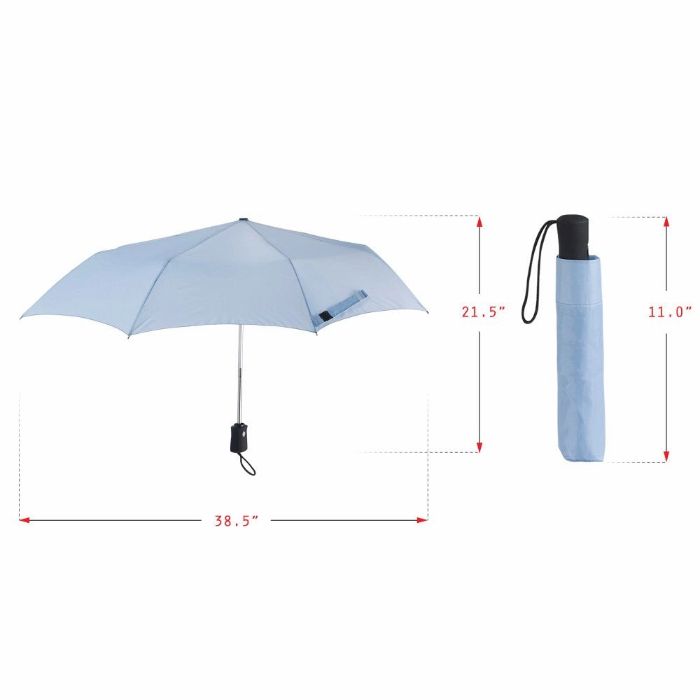 Lewis N. Clark Compact & Lightweight Travel Umbrella Opens & Closes Automatically
