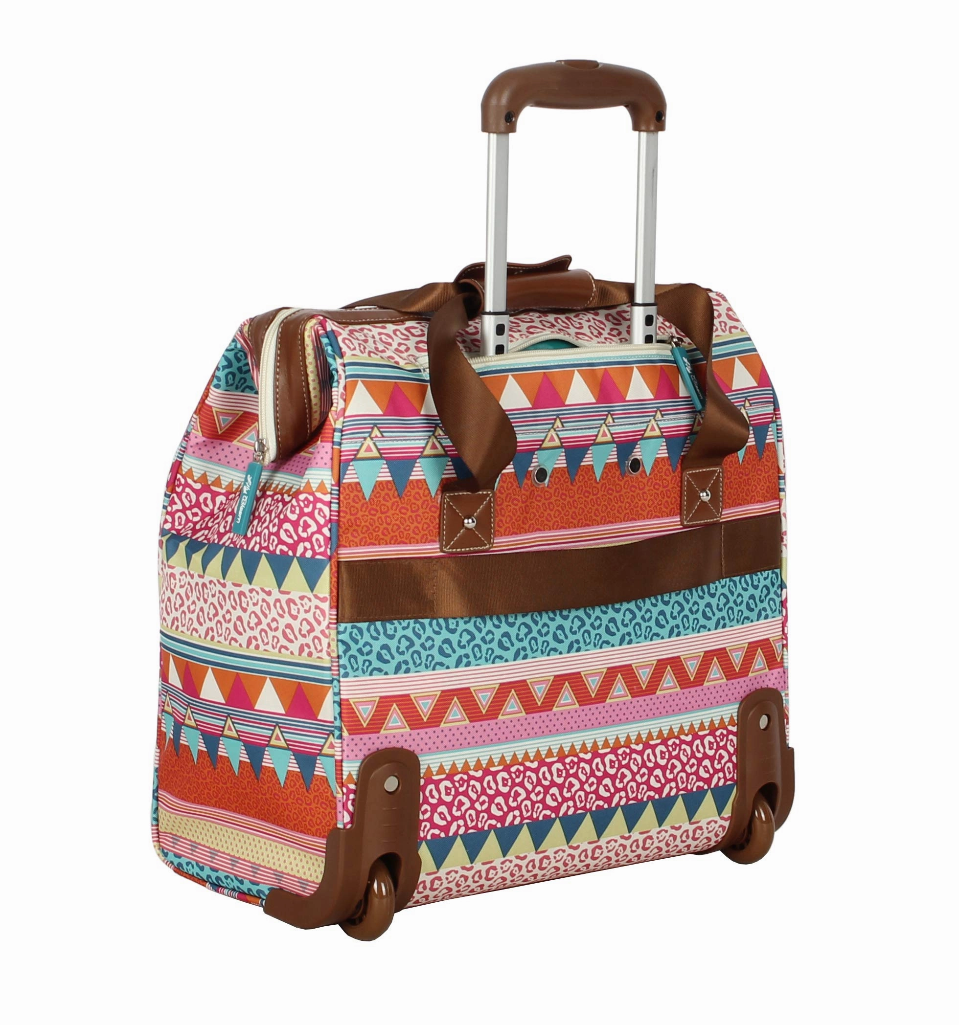Lily Bloom Luggage 3 Piece Softside Spinner Suitcase Set Collection (On the Prowl)