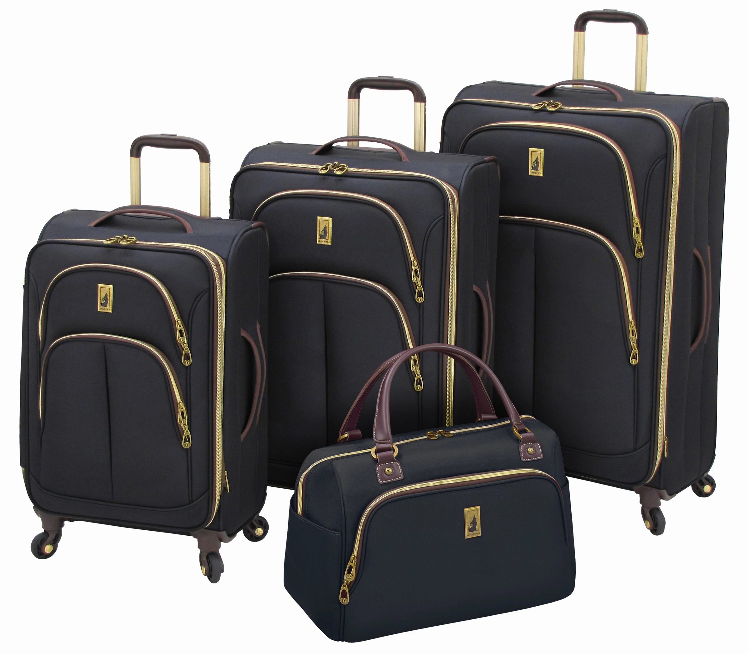 London Fog Coventry 4 Piece Set (Cabin,21,25,29) 4-Wheel Luggage Sets