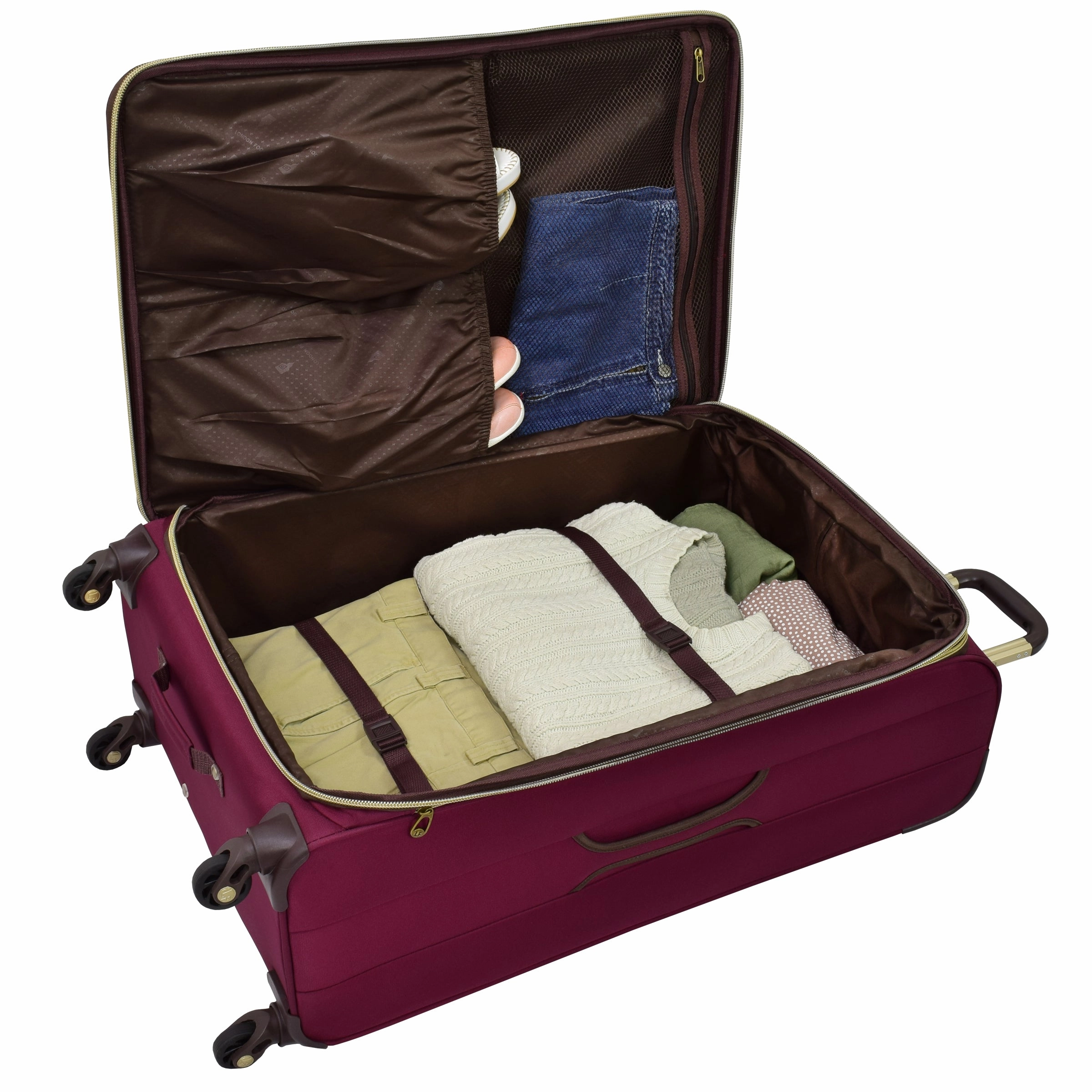 London Fog Coventry 4 Piece Set (Cabin,21,25,29) 4-Wheel Luggage Sets