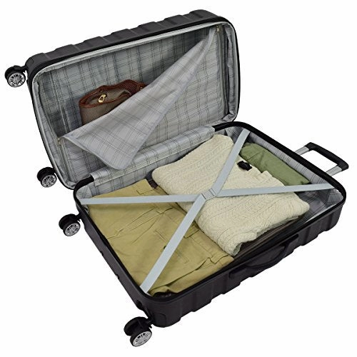 London Fog Hardside Spinner 2 Piece Set, Black SR