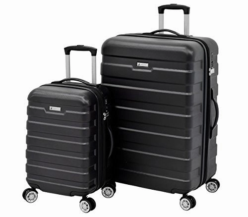 London Fog Hardside Spinner 2 Piece Set, Black SR