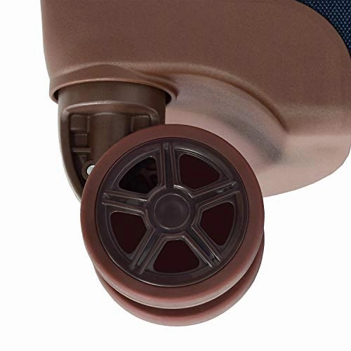 London Fog Kensington II 20" Expandable Spinner Carry On, Navy Window Pane