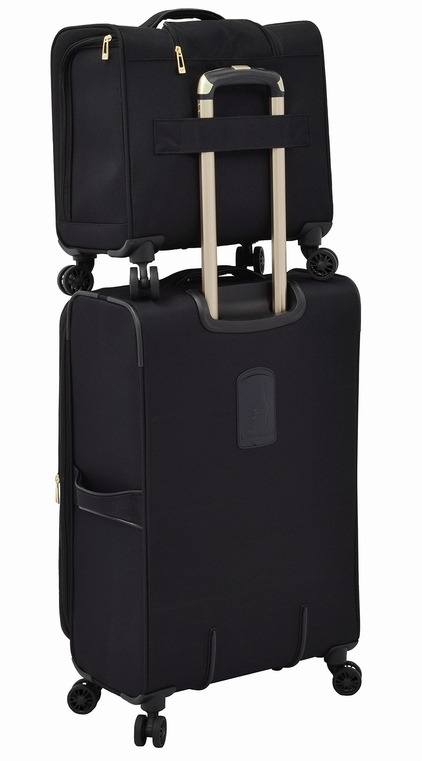 London Fog Langley 8 Wheel 15" Under The Seat Bag, Black
