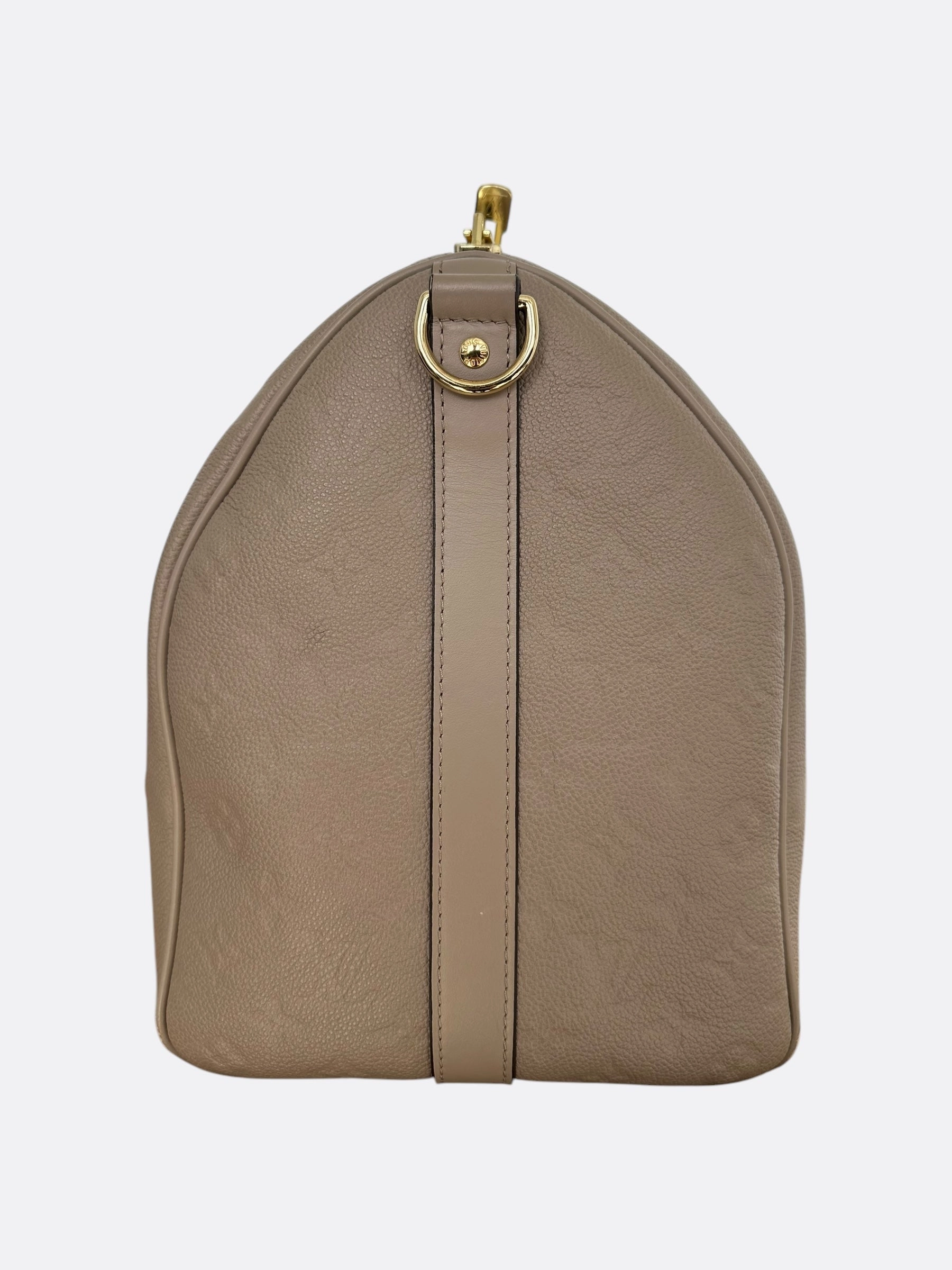 Louis Vuitton Beige Empreinte Monogram Keepall 45