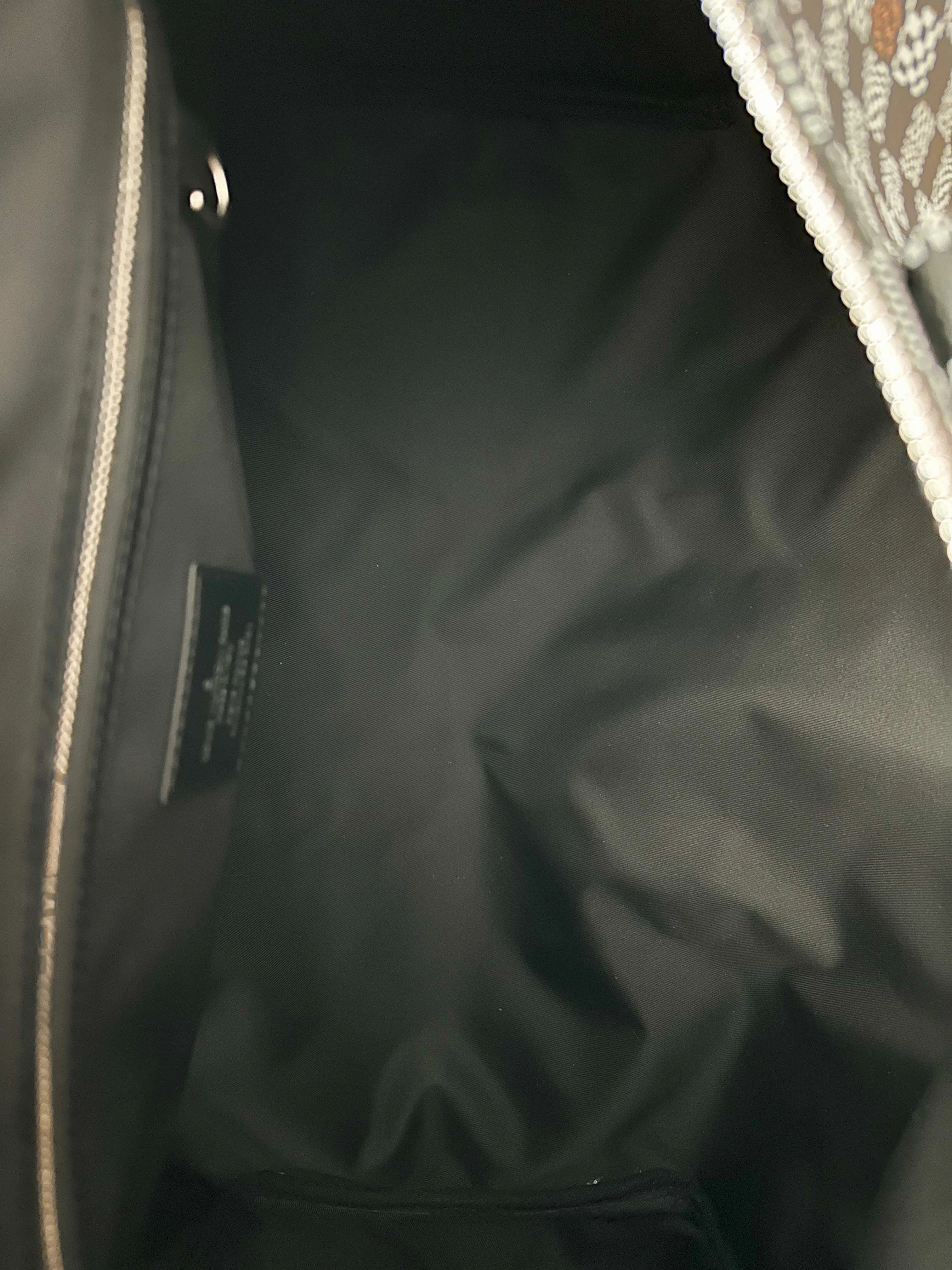Louis Vuitton Black & White Distorted Damier Keepall 50