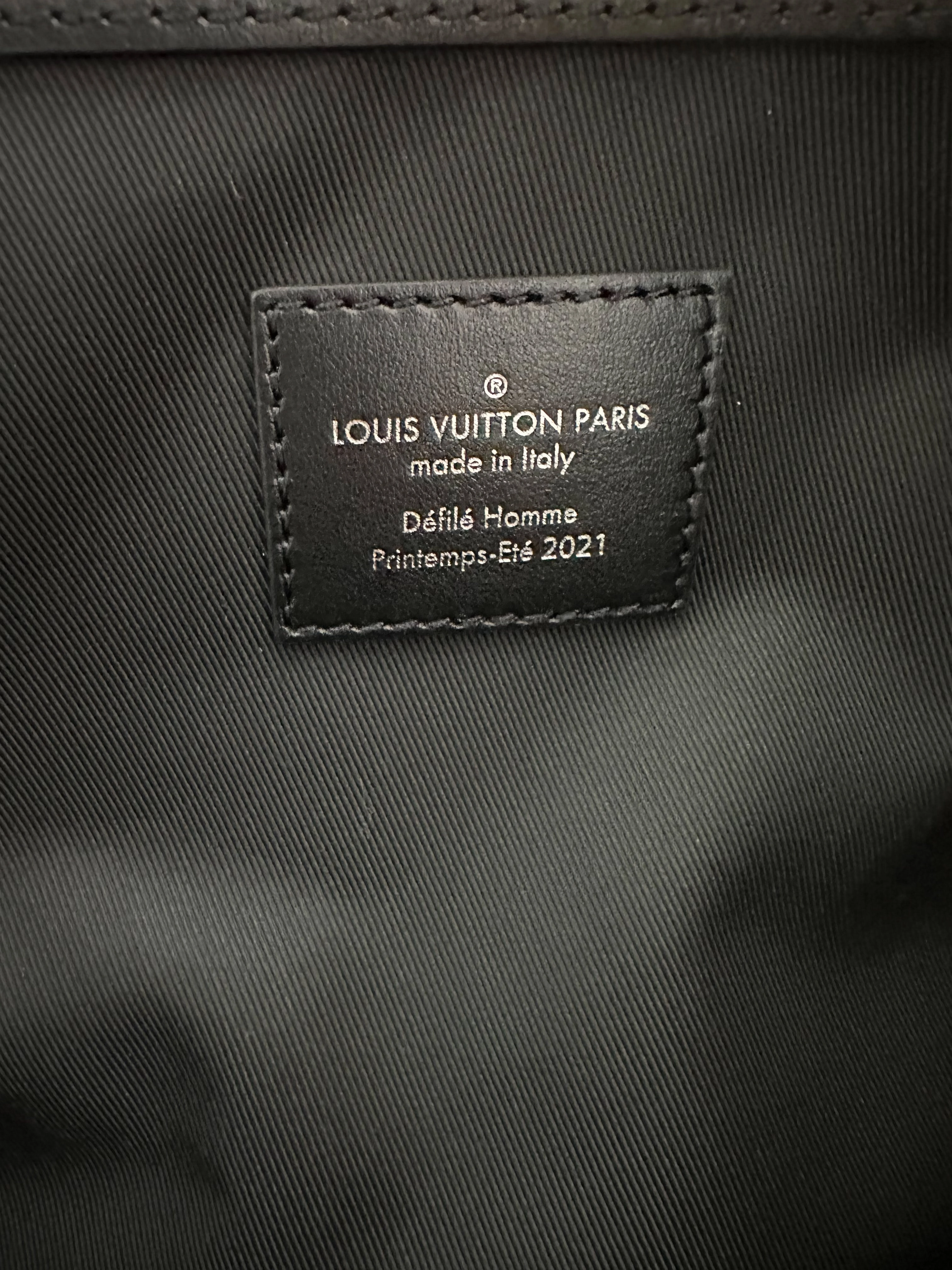 Louis Vuitton Black & White Distorted Damier Keepall 50