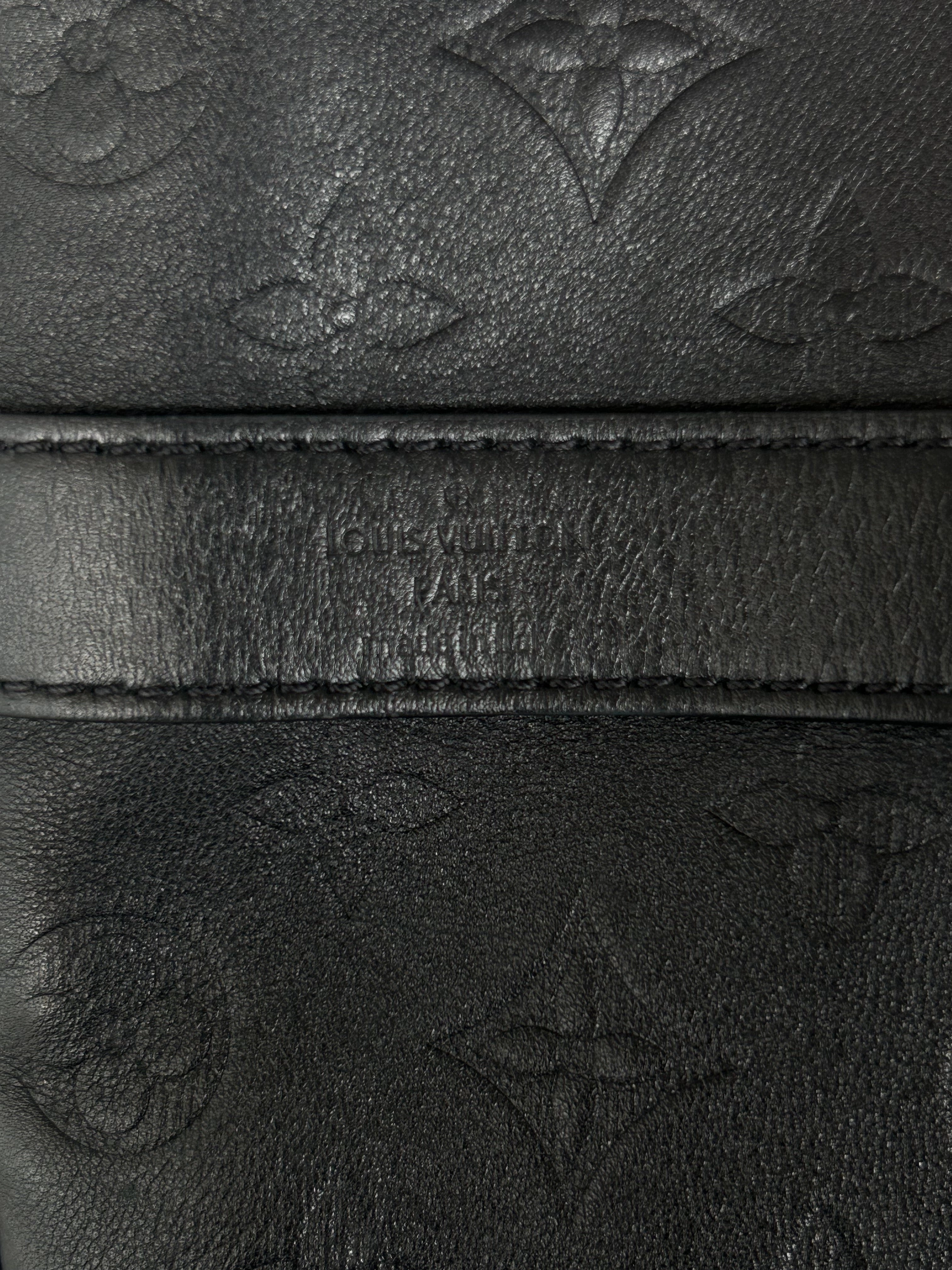 Louis Vuitton Black Monogram Shadow Keepall 50