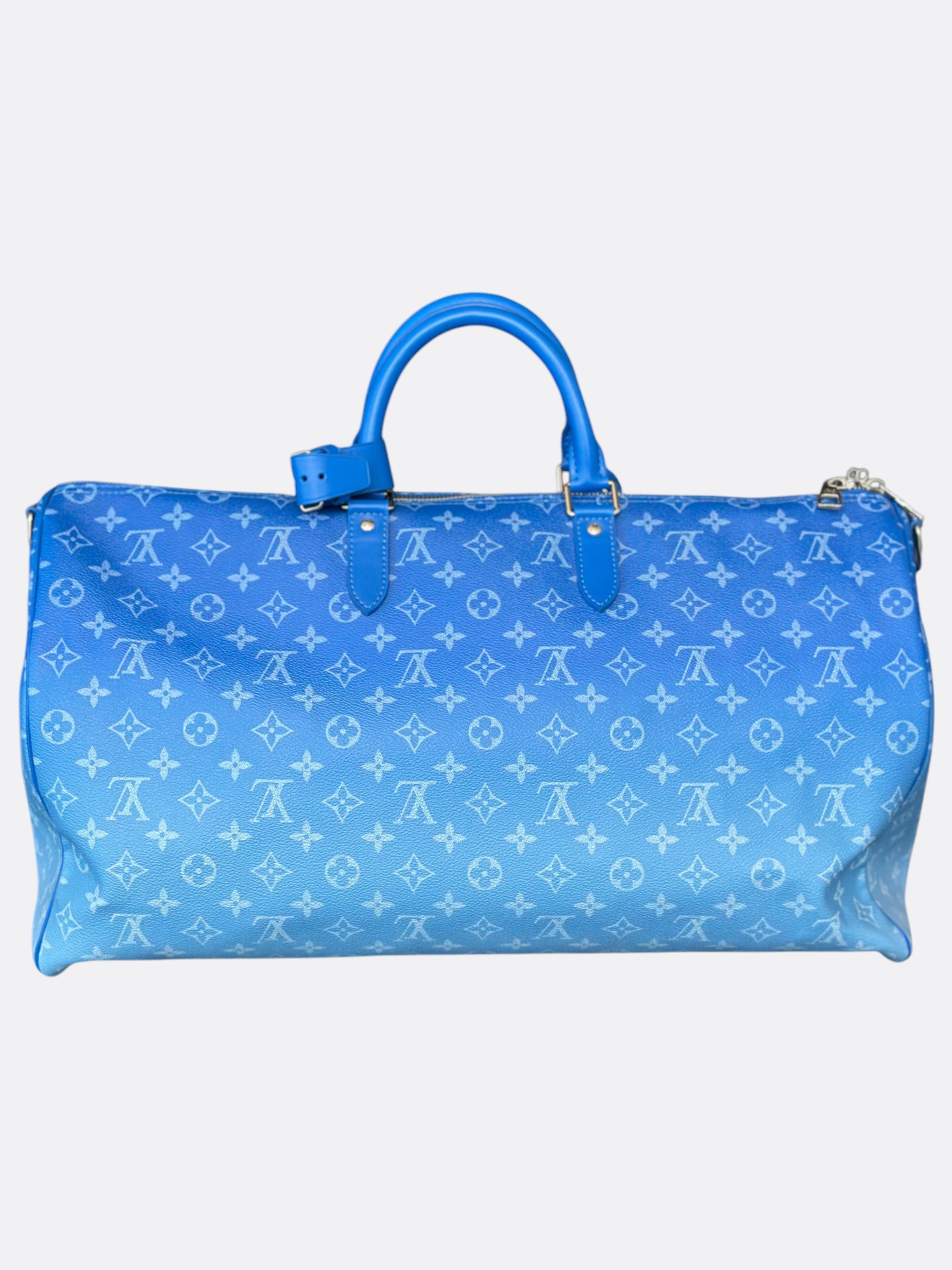 Louis Vuitton Blue Cloud Monogram Keepall 50