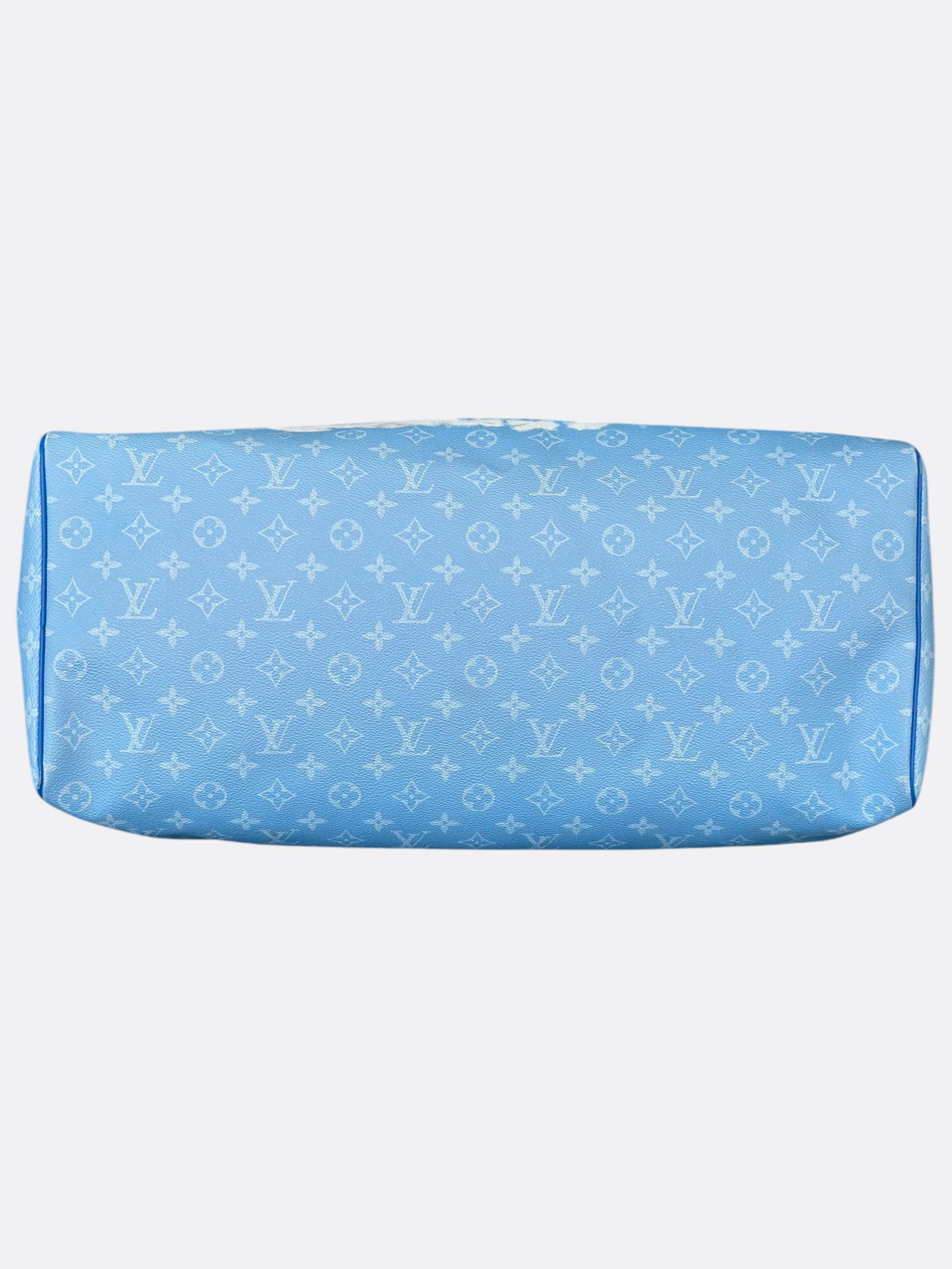 Louis Vuitton Blue Cloud Monogram Keepall 50