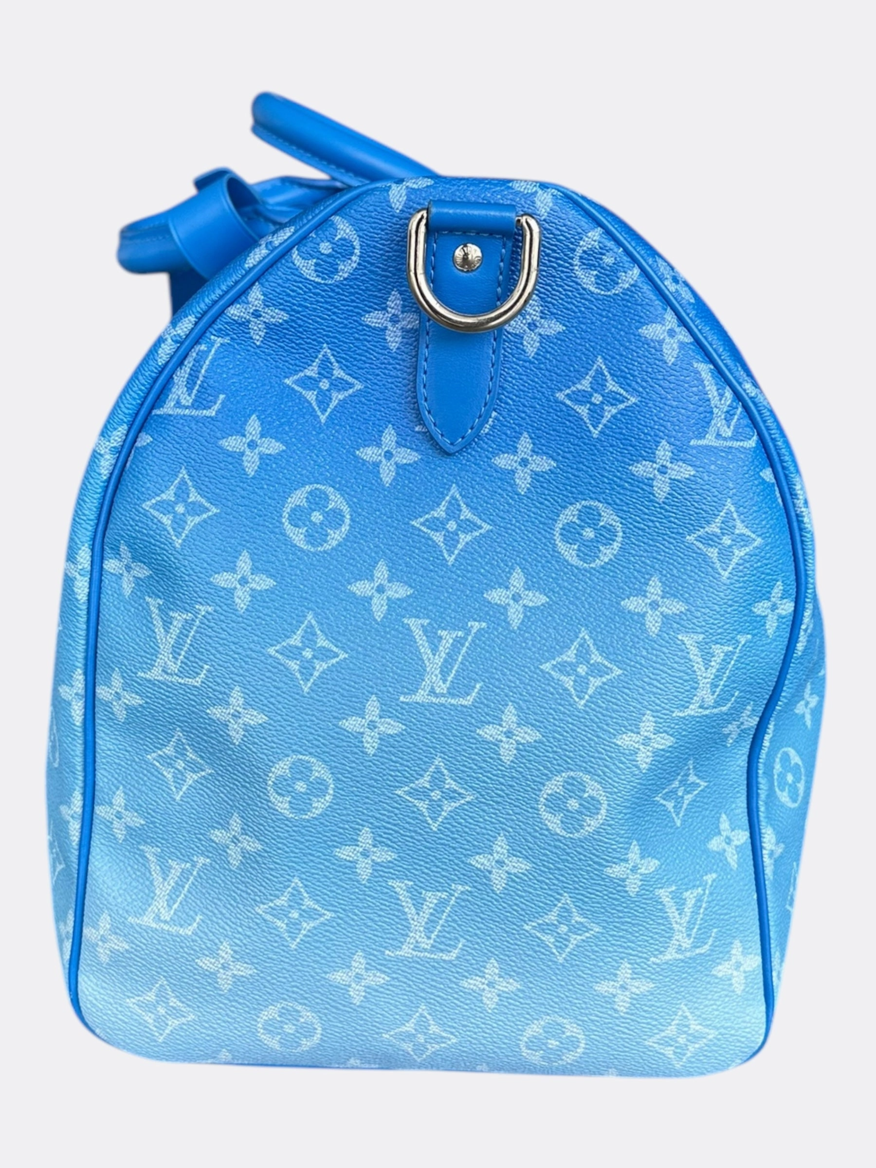 Louis Vuitton Blue Cloud Monogram Keepall 50