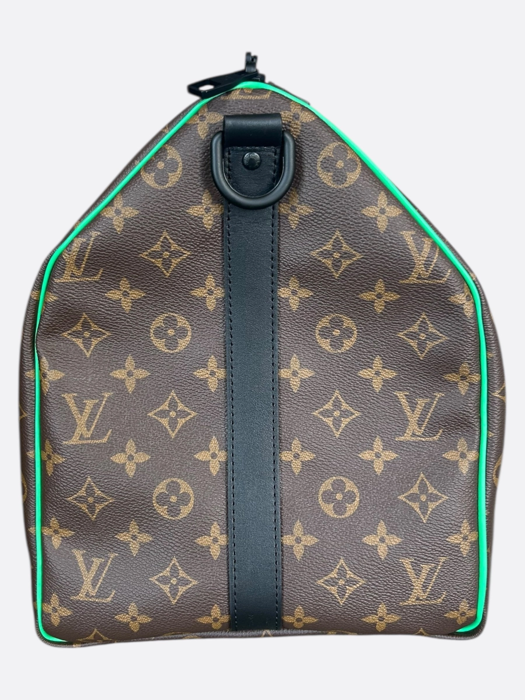 Louis Vuitton Brown & Green Monogram Keepall 50