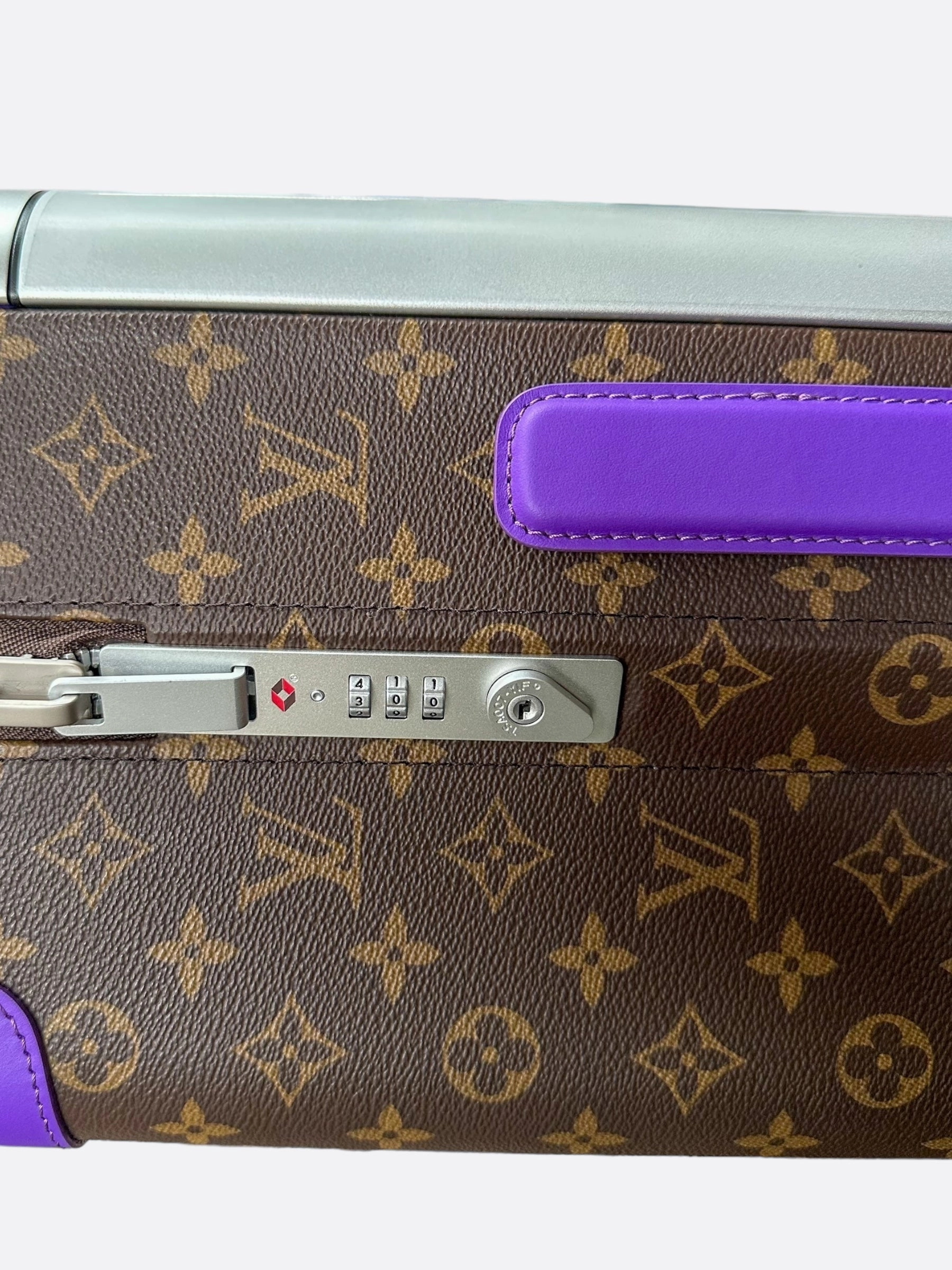 Louis Vuitton Brown & Purple Monogram Horizon 55