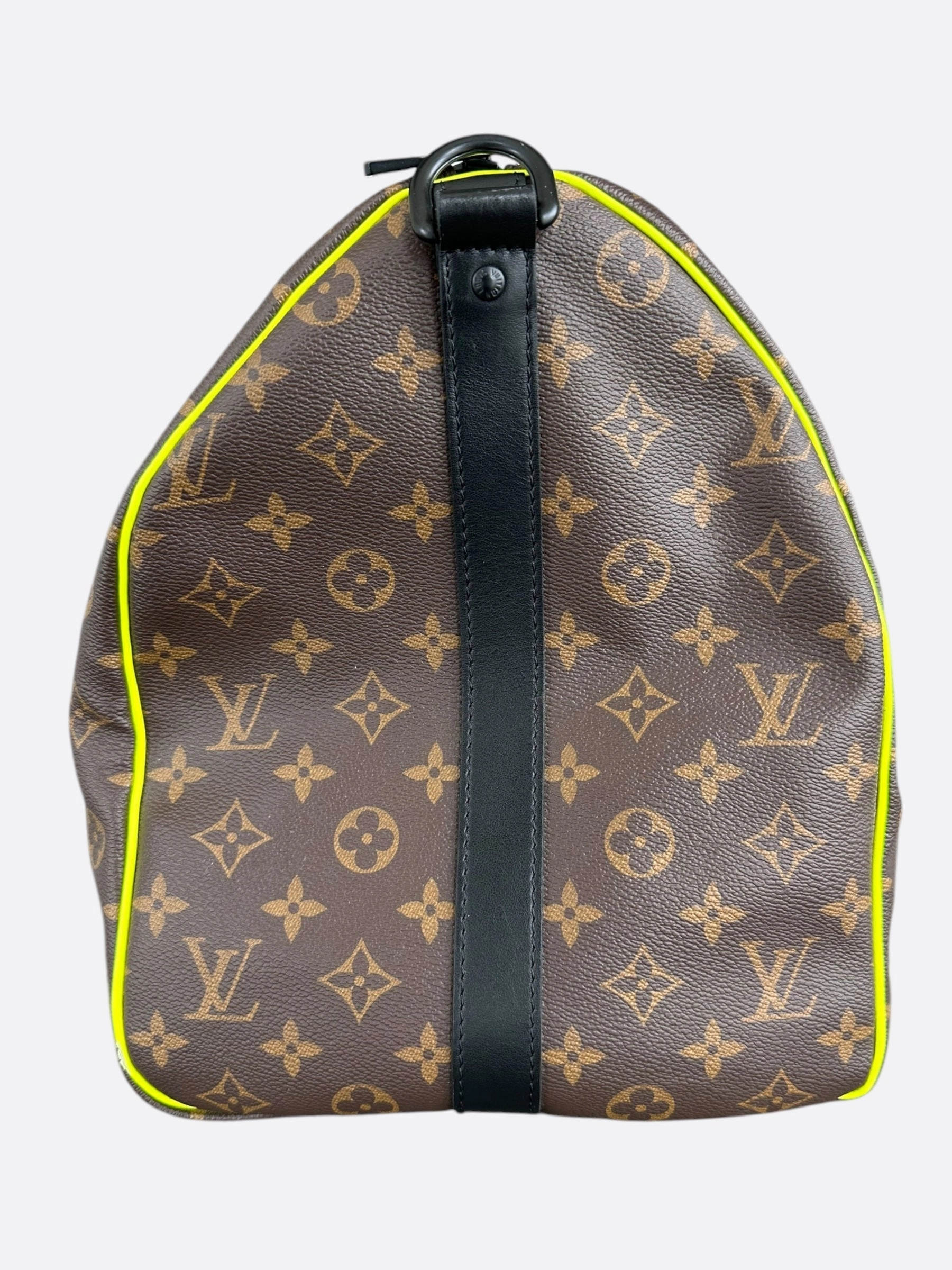 Louis Vuitton Brown & Yellow Monogram Keepall 50