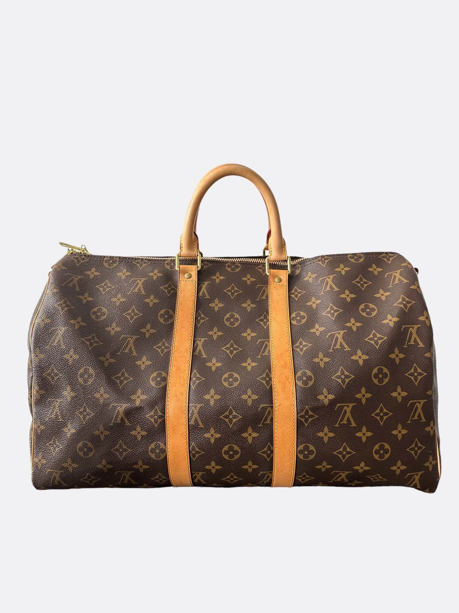 Louis Vuitton Brown Monogram Keepall 45