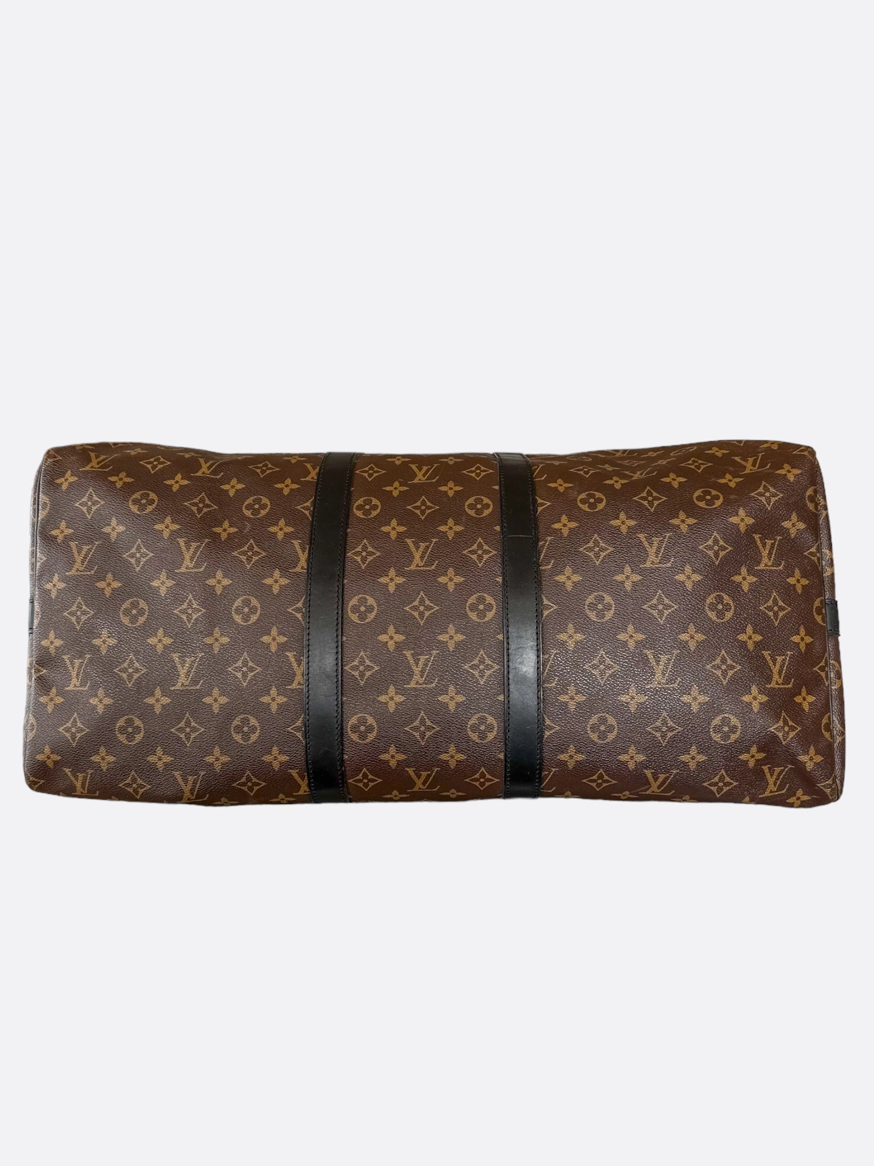 Louis Vuitton Brown Monogram Keepall 55