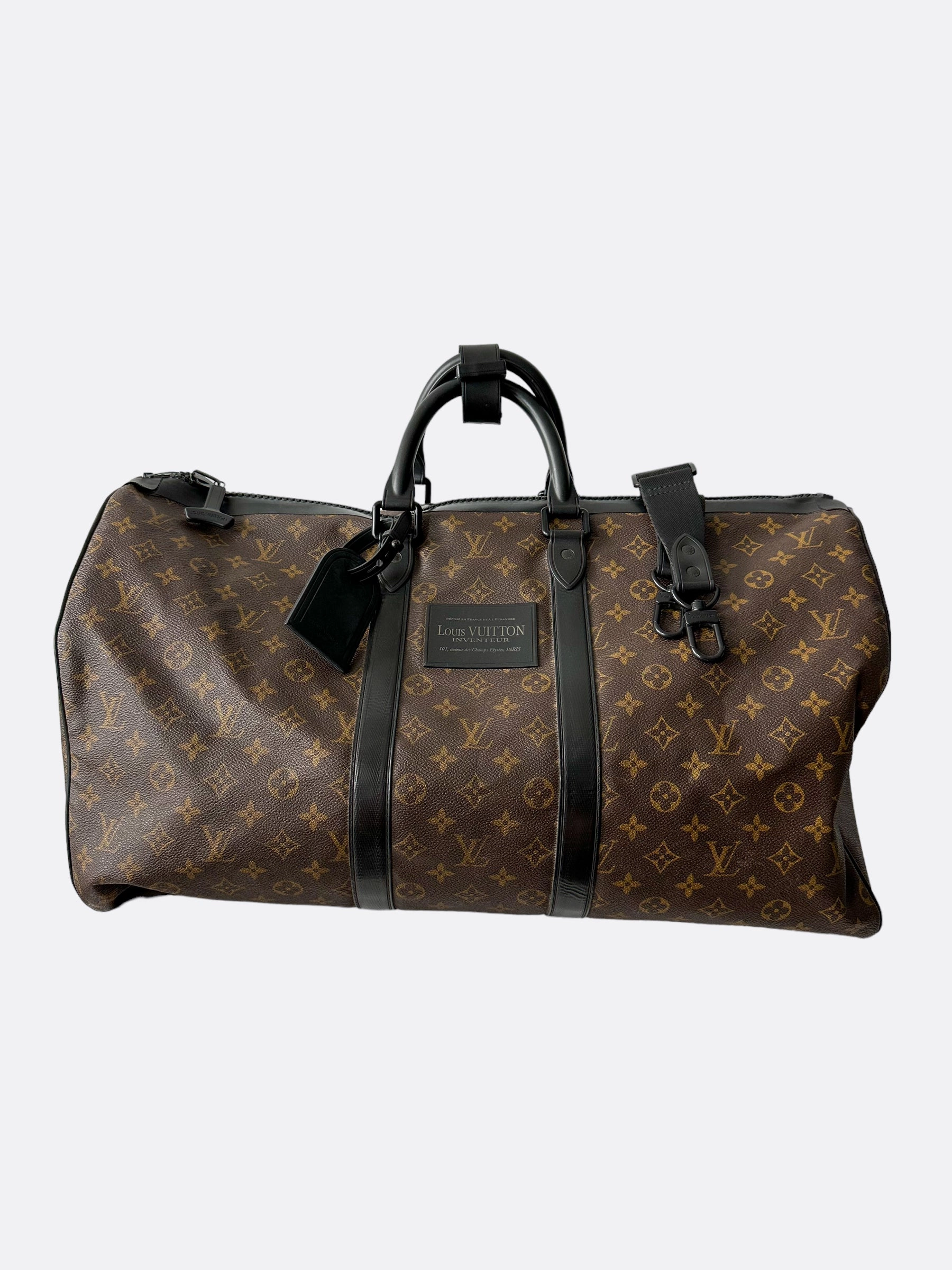 Louis Vuitton Brown Monogram Waterproof Keepall 55