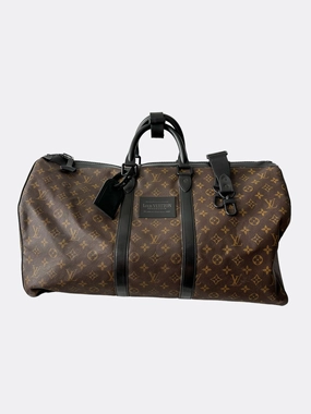 Louis Vuitton Brown Monogram Waterproof Keepall 55