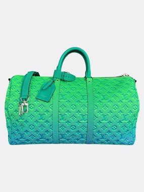 Louis Vuitton Green & Blue Monogram Illusion Keepall 50