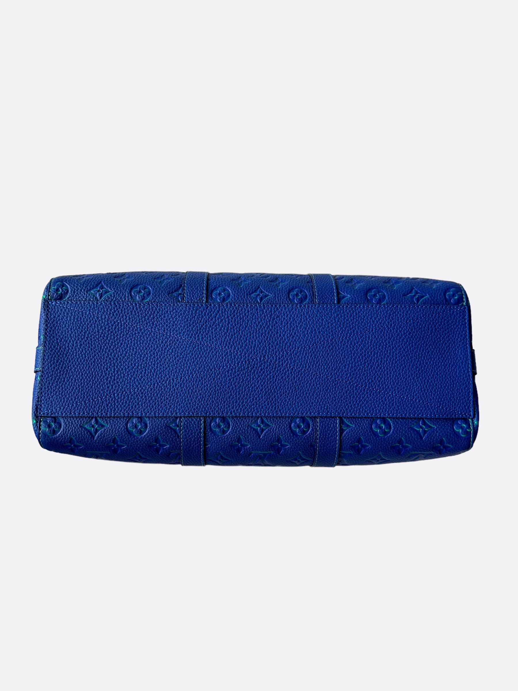 Louis Vuitton Green & Blue Monogram Illusion Keepall Tote
