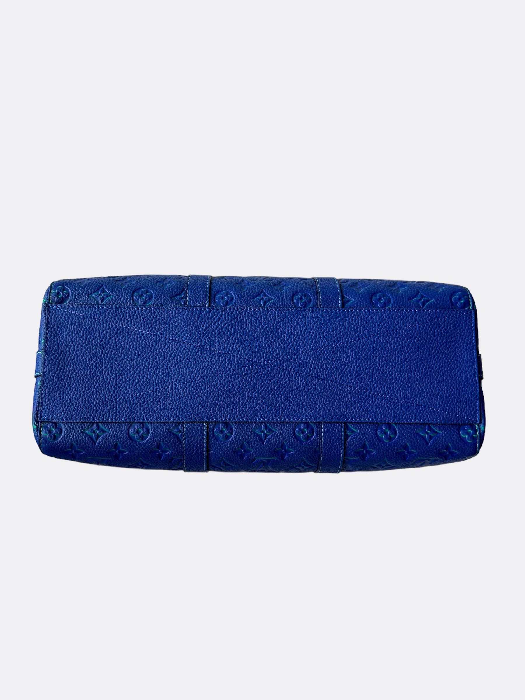 Louis Vuitton Green & Blue Monogram Illusion Keepall Tote