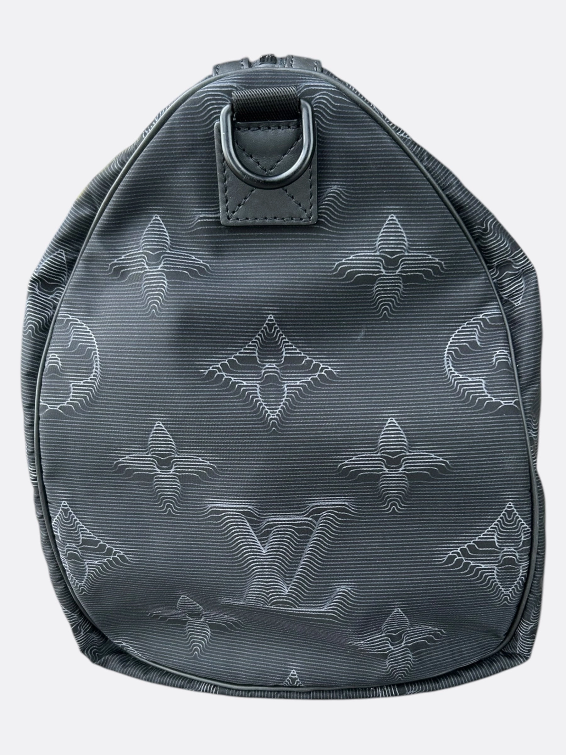 Louis Vuitton Grey & Green 2054 Monogram Reversible Keepall 50