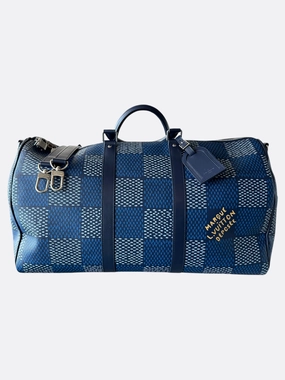 Louis Vuitton Navy & Blue Damier Keepall 50