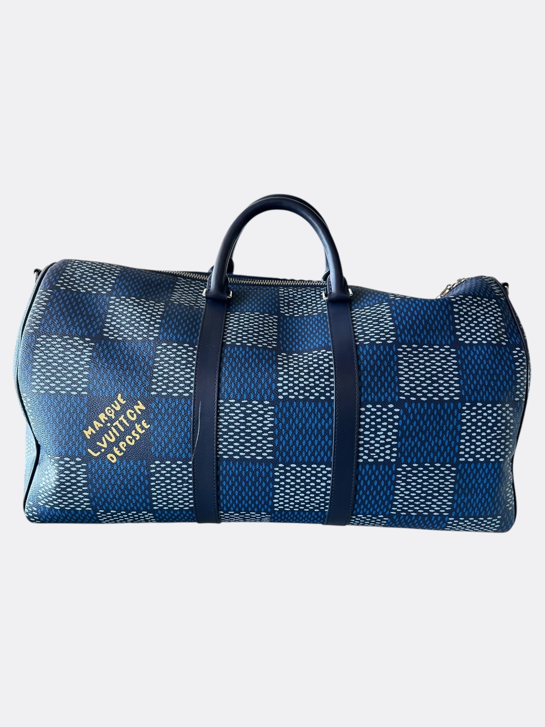 Louis Vuitton Navy & Blue Damier Keepall 50