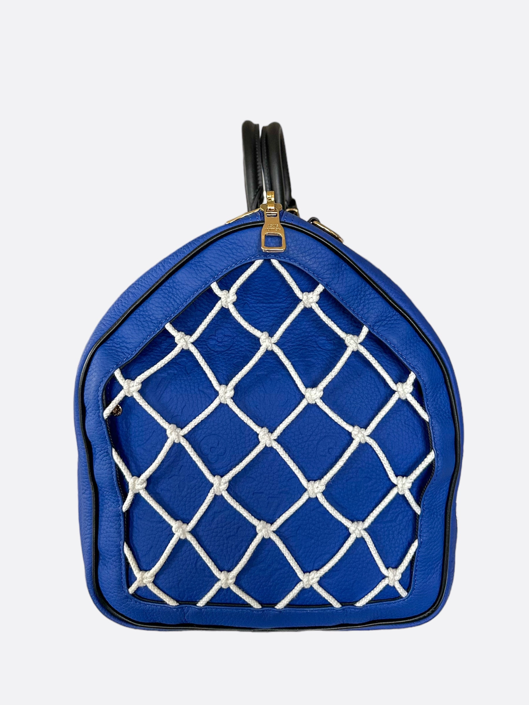 Louis Vuitton NBA Blue Taurillon Monogram Keepall 55