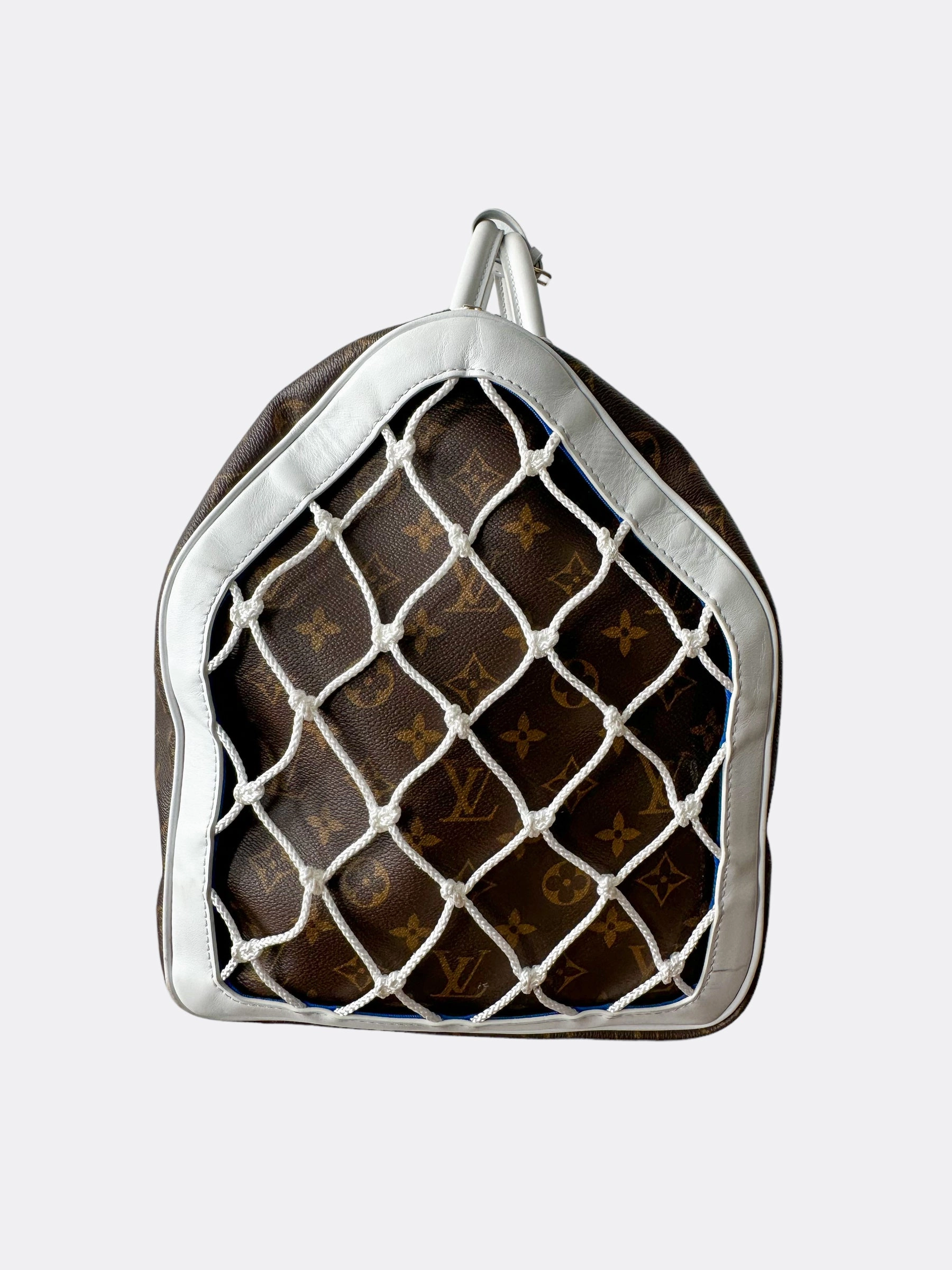 Louis Vuitton NBA Brown & White Monogram Keepall 50