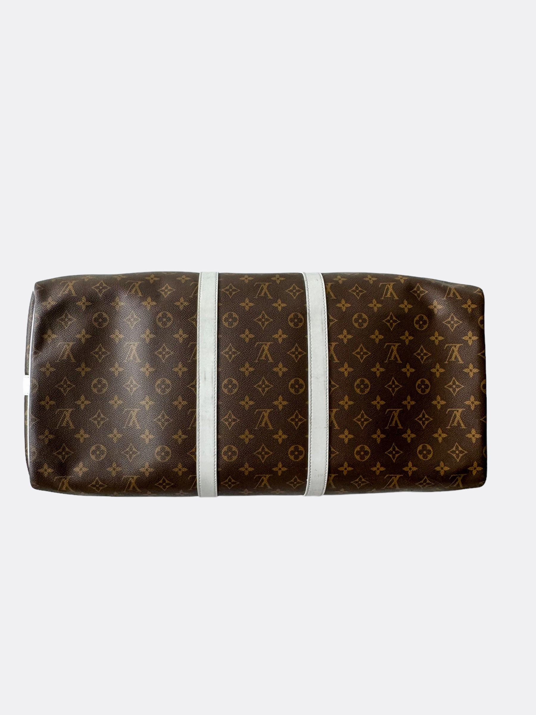Louis Vuitton NBA Brown & White Monogram Keepall 50