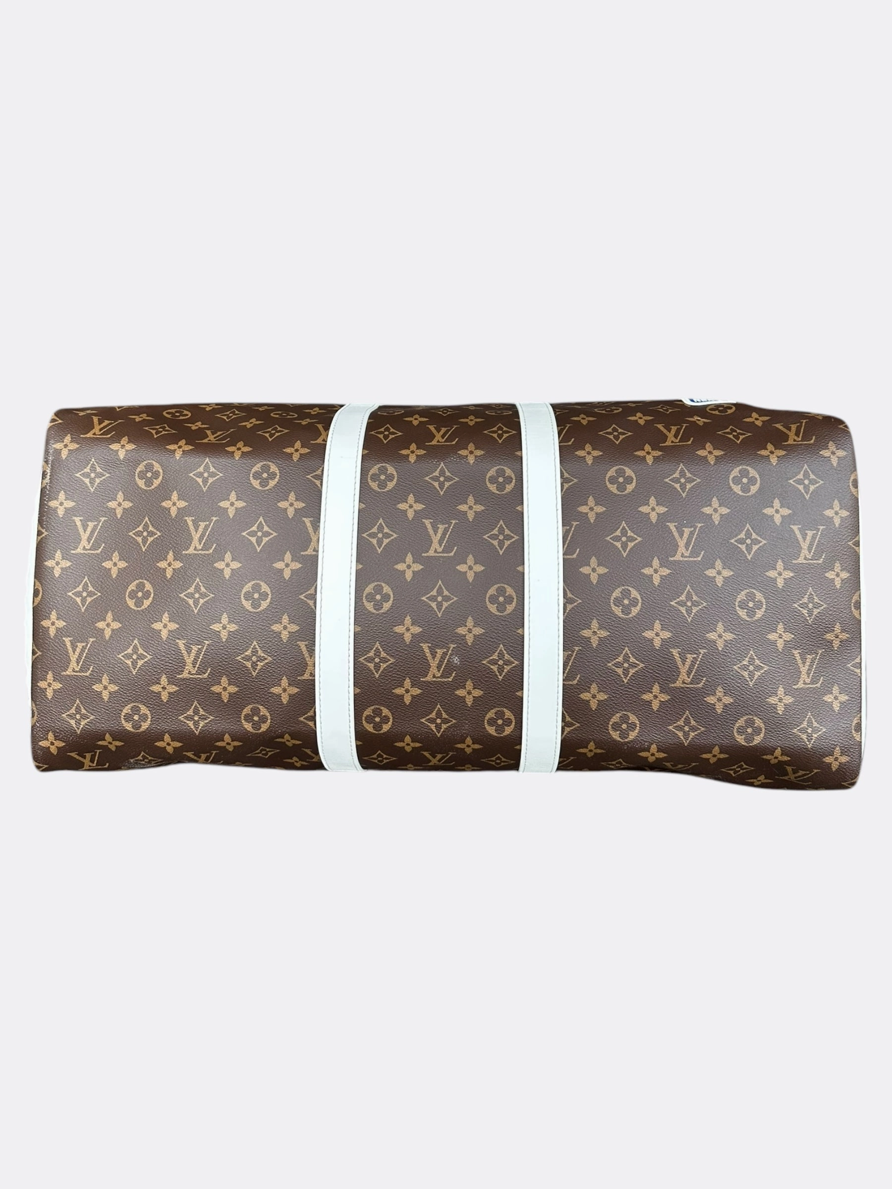 Louis Vuitton NBA Brown & White Monogram Keepall 50