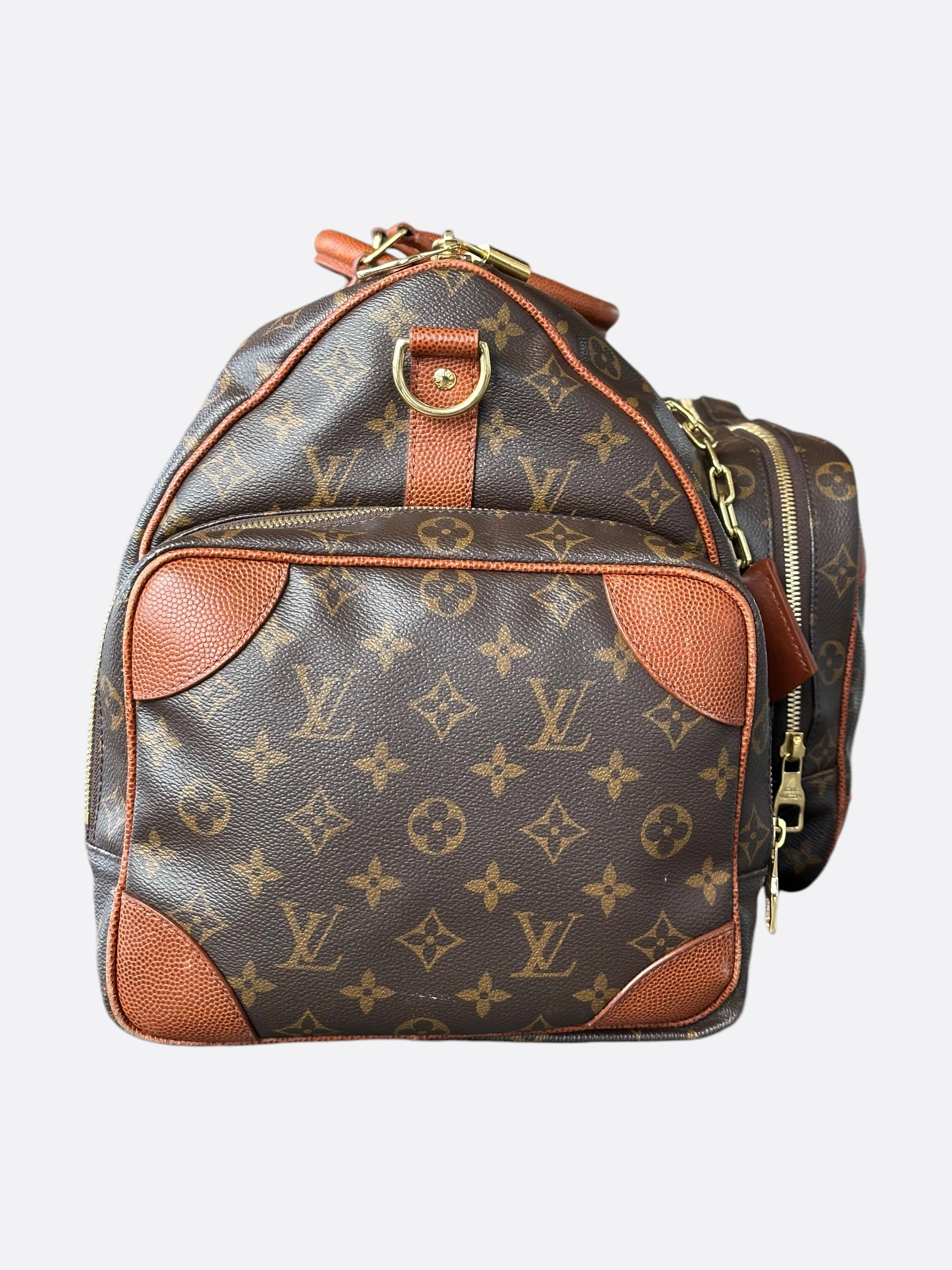 Louis Vuitton NBA Brown Monogram Trio Pocket Keepall