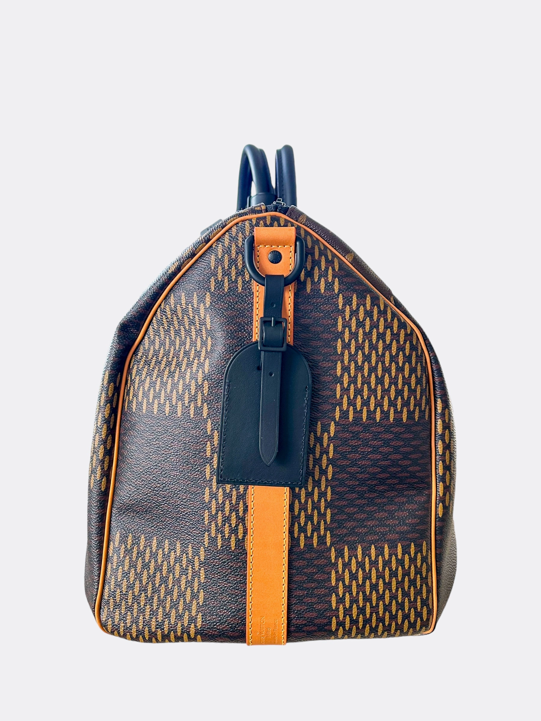 Louis Vuitton Nigo Brown Giant Damier Monogram Keepall 50