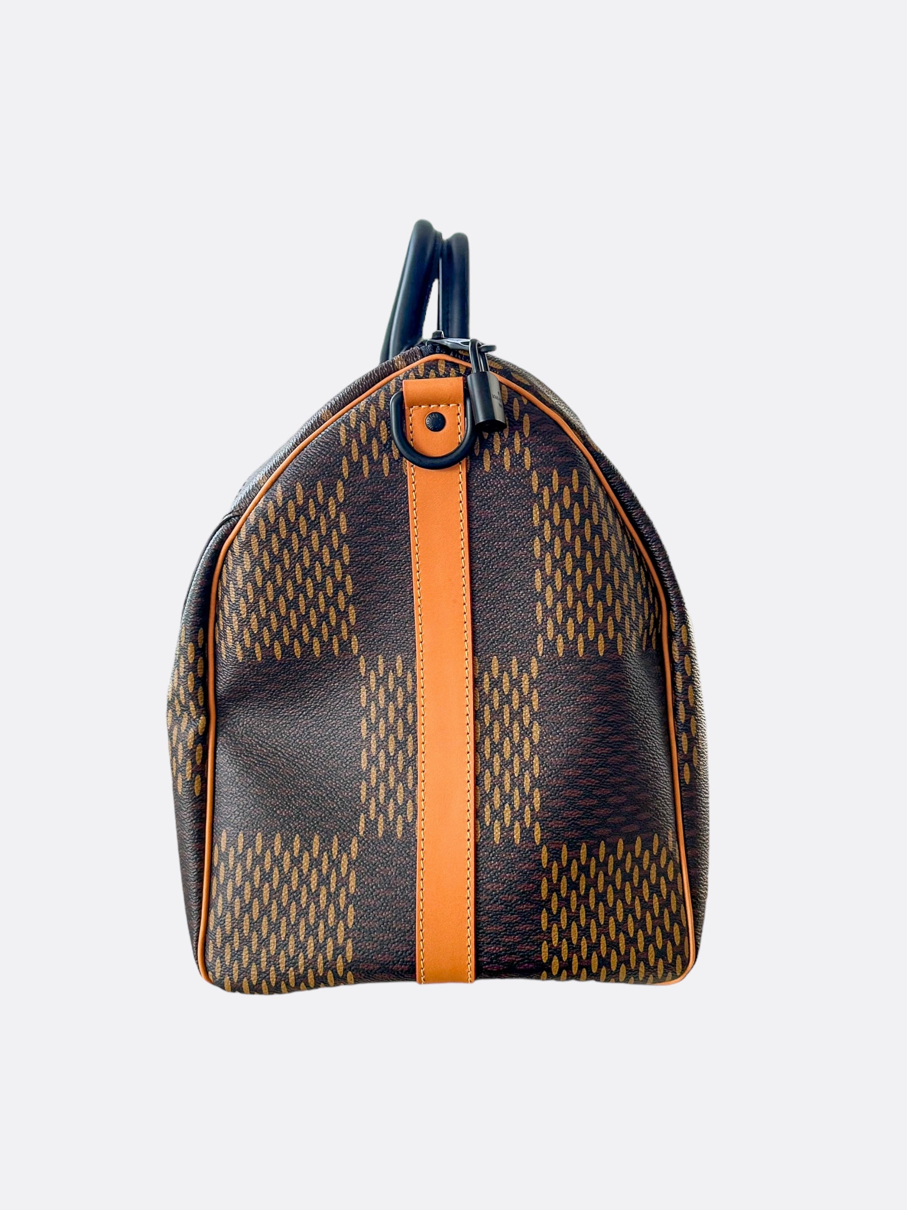 Louis Vuitton Nigo Brown Giant Damier Monogram Keepall 50
