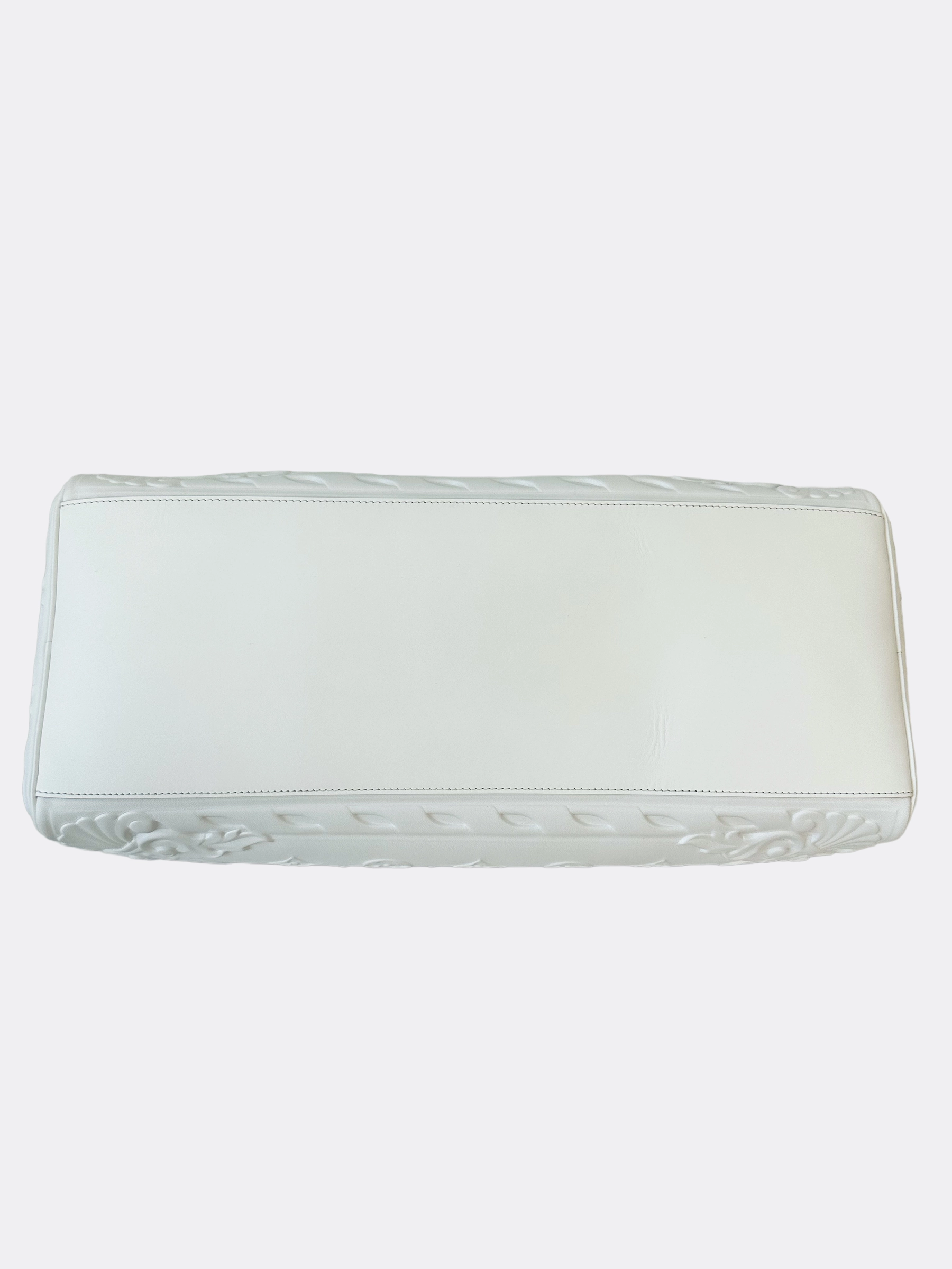 Louis Vuitton Optic White Embossed Monogram Keepall 50