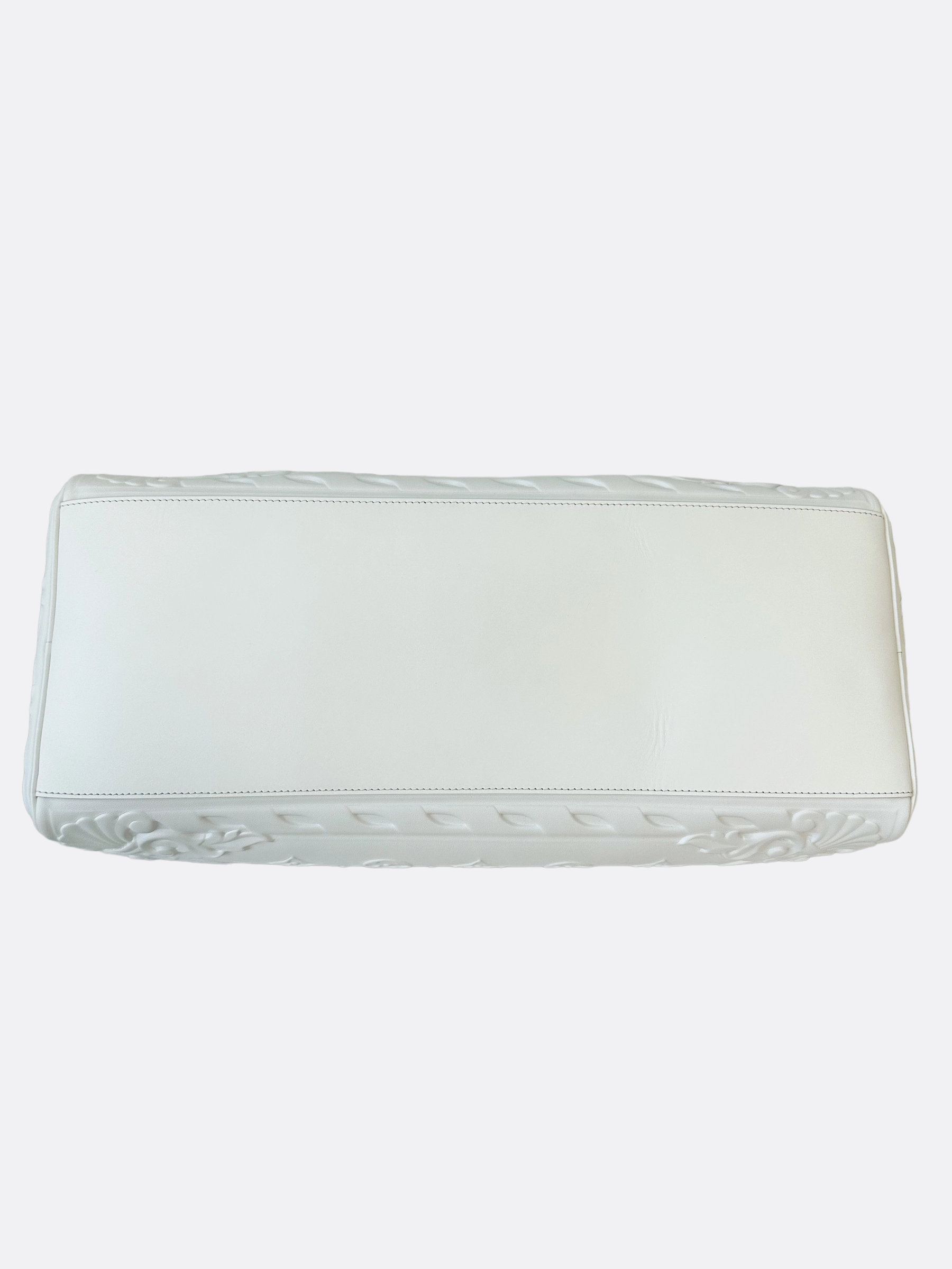 Louis Vuitton Optic White Embossed Monogram Keepall 50