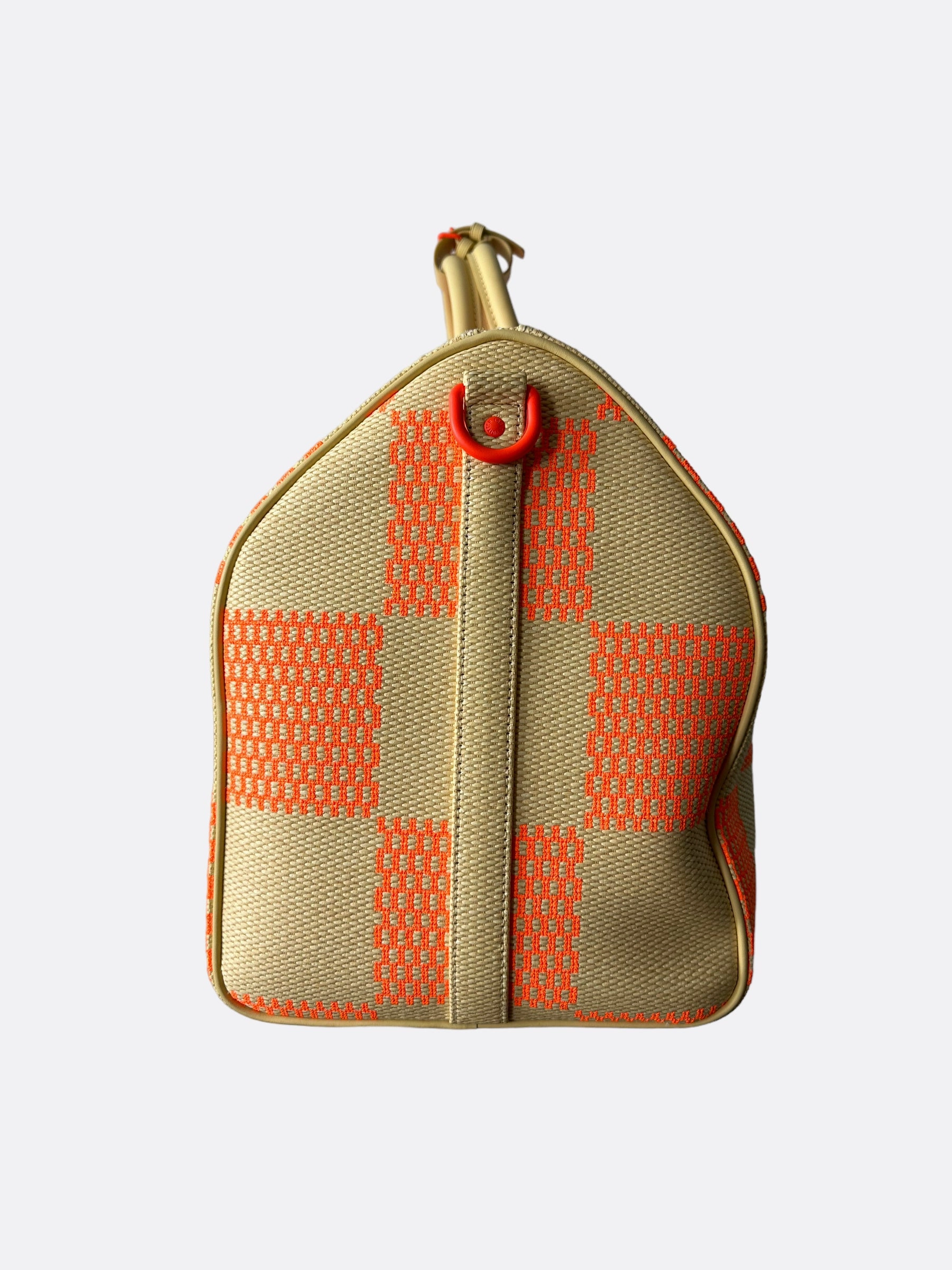 Louis Vuitton Orange Giant Damier Keepall 50