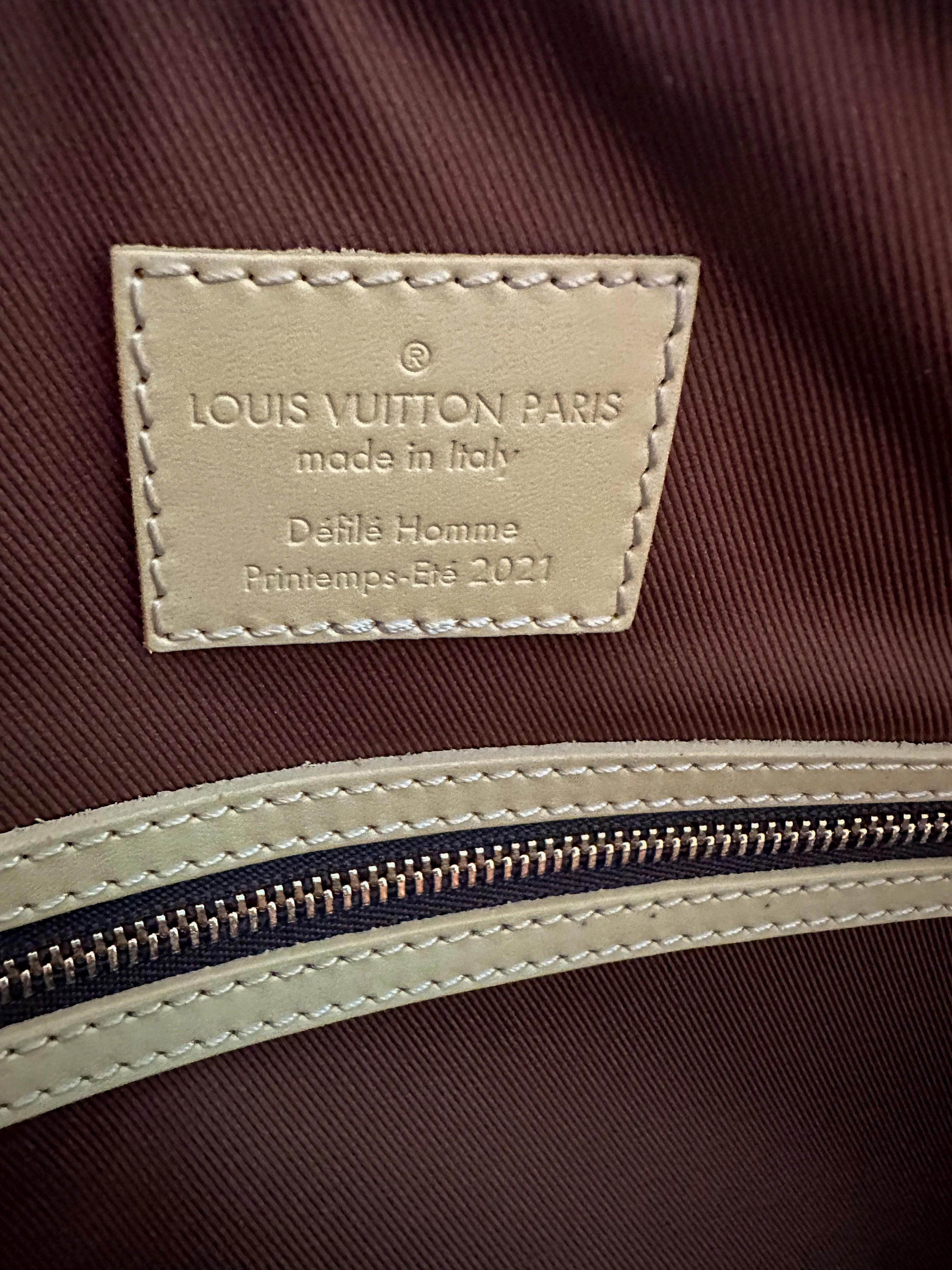 Louis Vuitton Orange Giant Damier Keepall 50