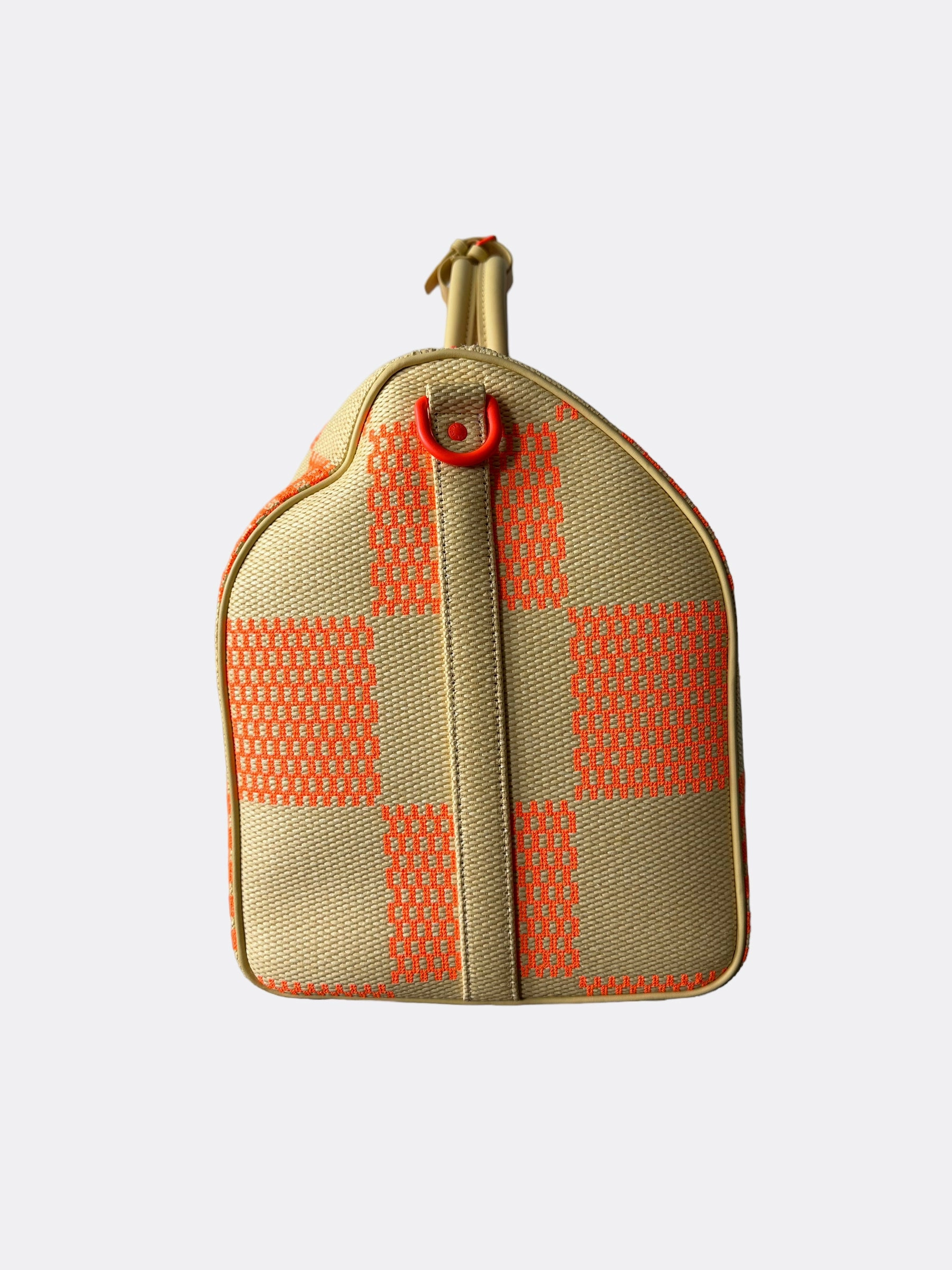 Louis Vuitton Orange Giant Damier Keepall 50
