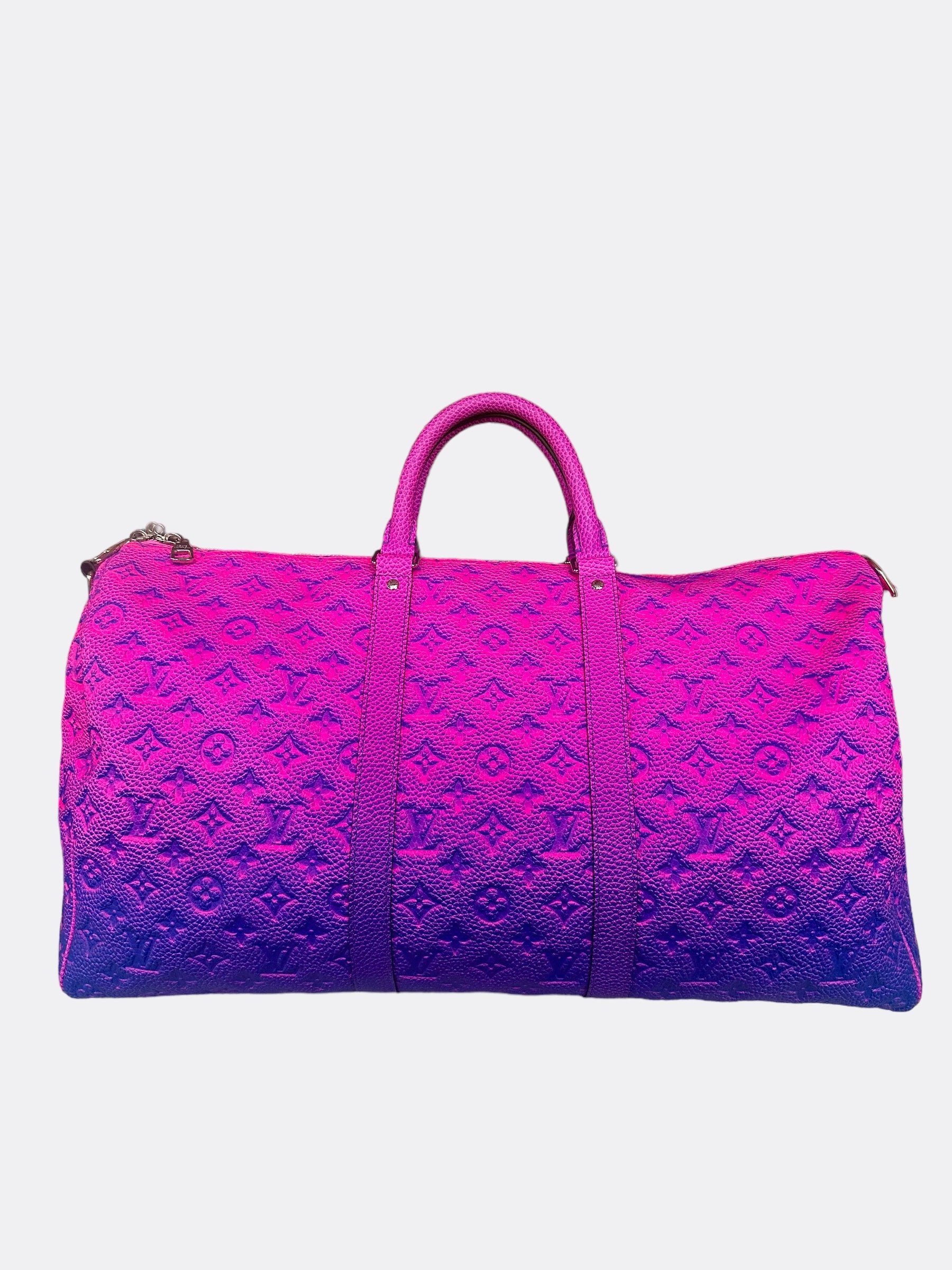 Louis Vuitton Purple & Blue Monogram Illusion Keepall 50