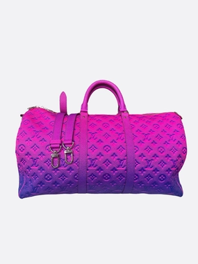 Louis Vuitton Purple & Blue Monogram Illusion Keepall 50