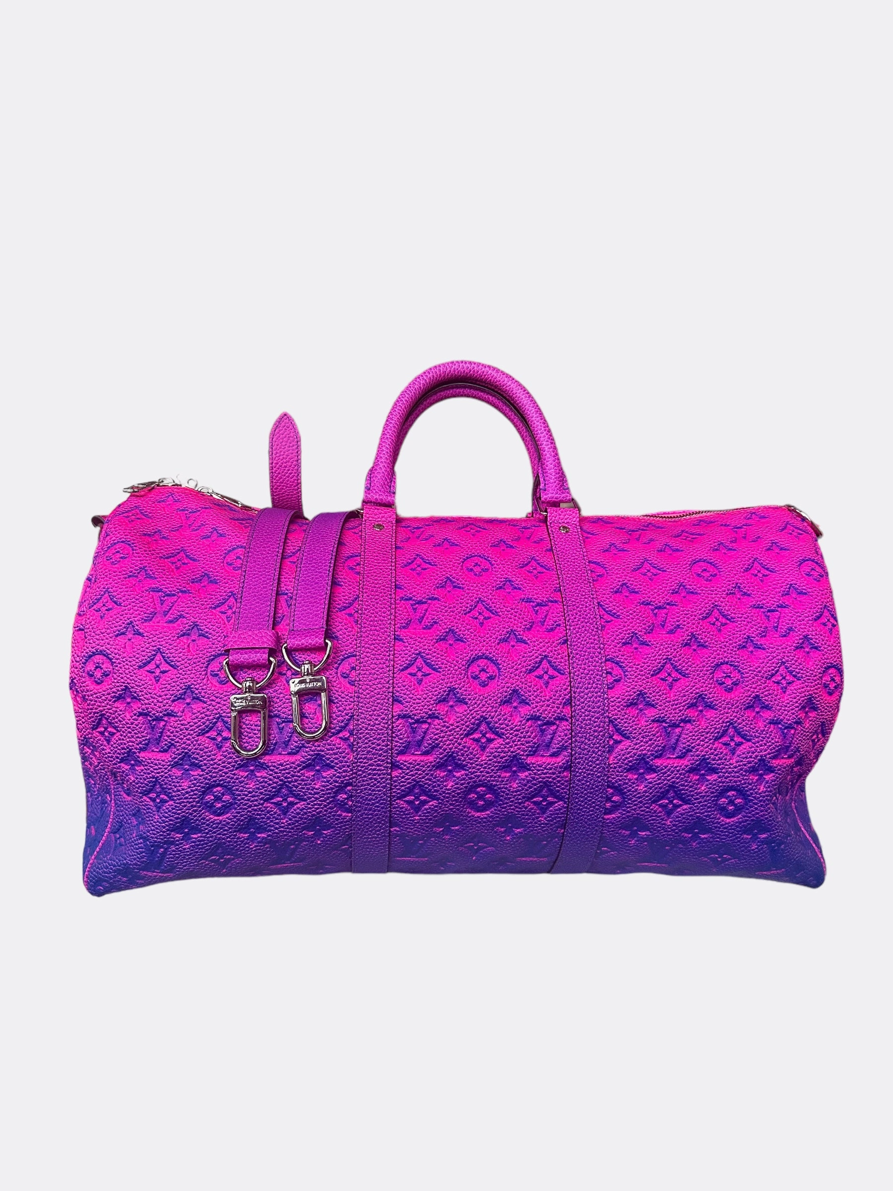 Louis Vuitton Purple & Blue Monogram Illusion Keepall 50
