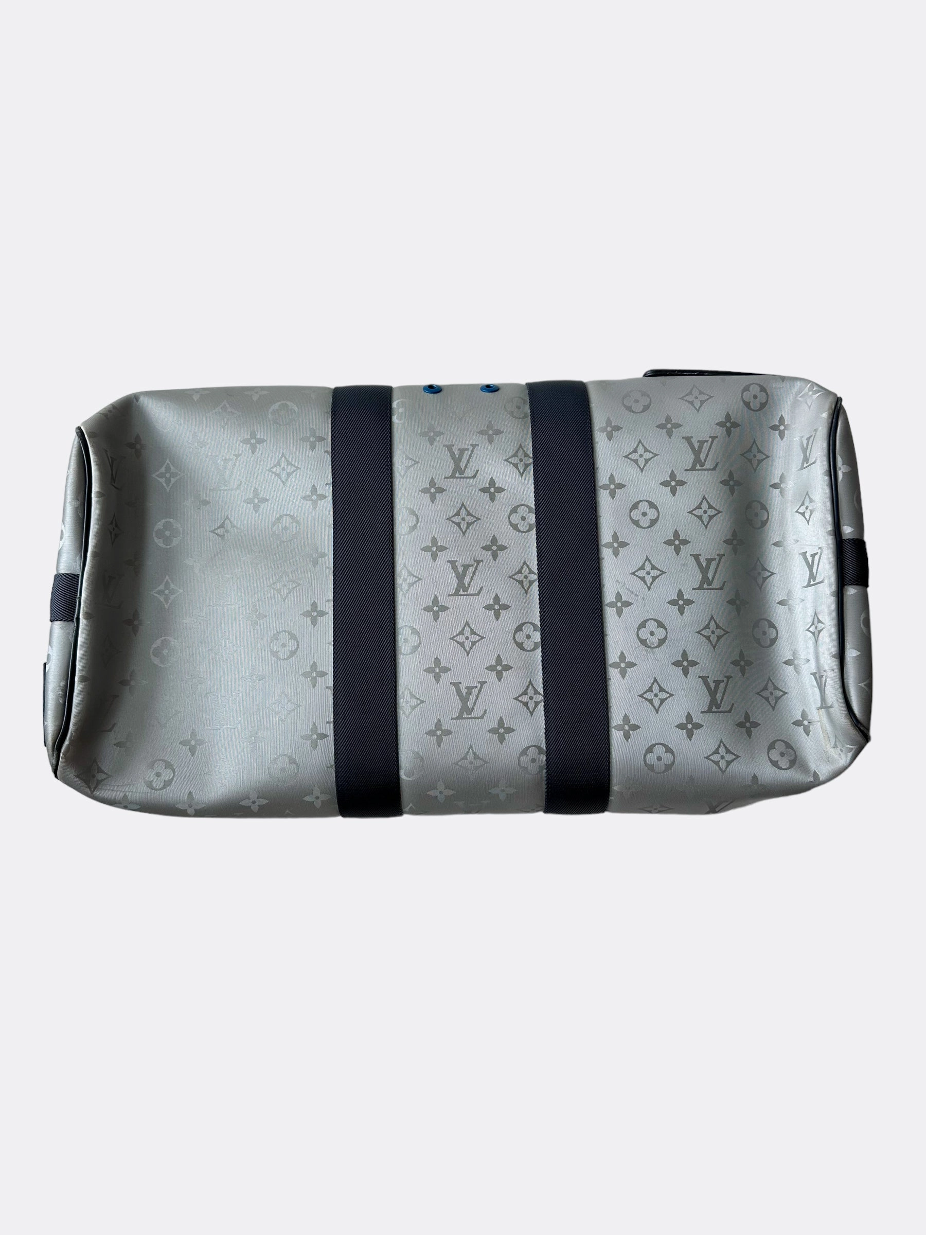 Louis Vuitton Silver Monogram Satellite Keepall 50