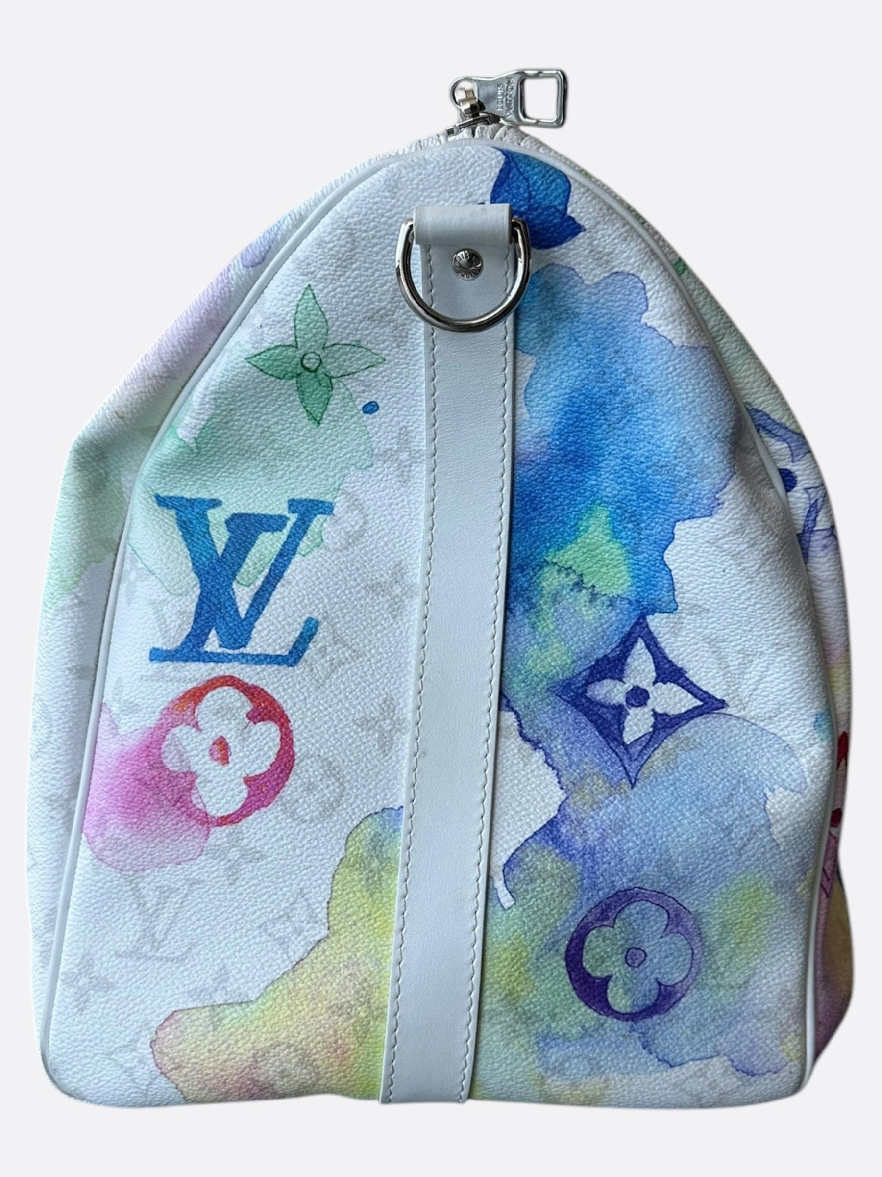 Louis Vuitton White Watercolor Monogram Keepall 50