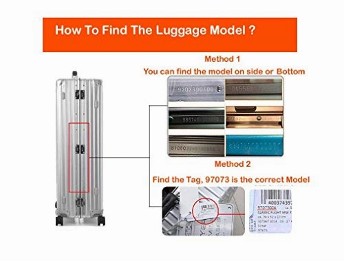 Luggage Skin Protector Clear PVC Transparent Cover for RIMOWA Cabin Multiwheel Salsa (for 810.77.32.4)