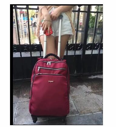 Luggage Suitcase For Women  Women Trolley Backpack 22 Inch  Wheeled Backpacks Carry-On Bags