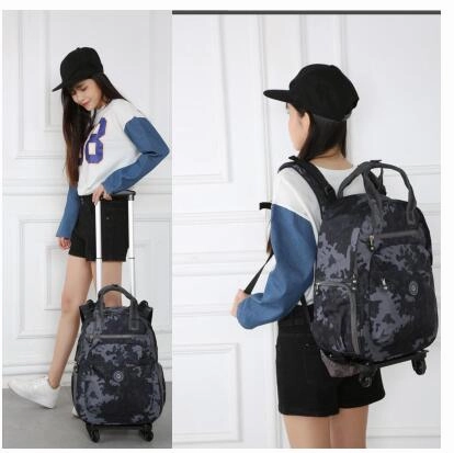 Luggage Suitcase For Women  Women Trolley Backpack 22 Inch  Wheeled Backpacks Carry-On Bags