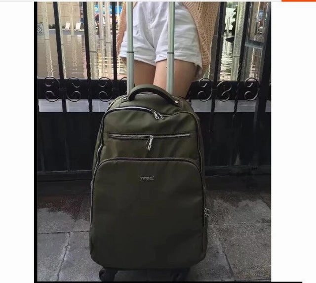 Luggage Suitcase For Women  Women Trolley Backpack 22 Inch  Wheeled Backpacks Carry-On Bags