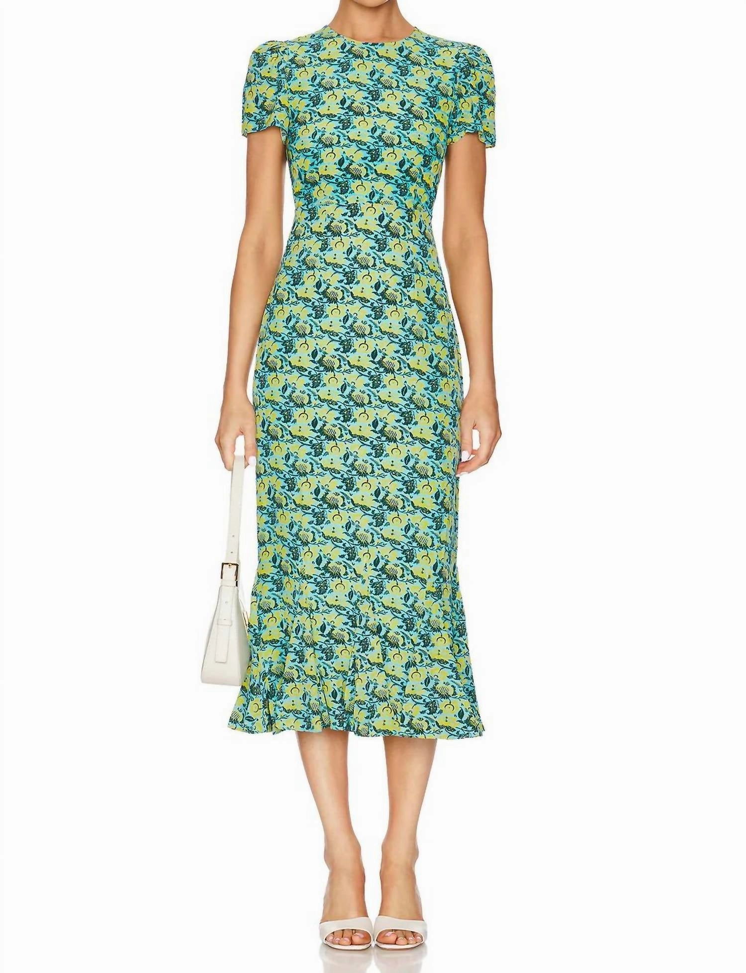 Lulani Dress In Blue Rio Floral